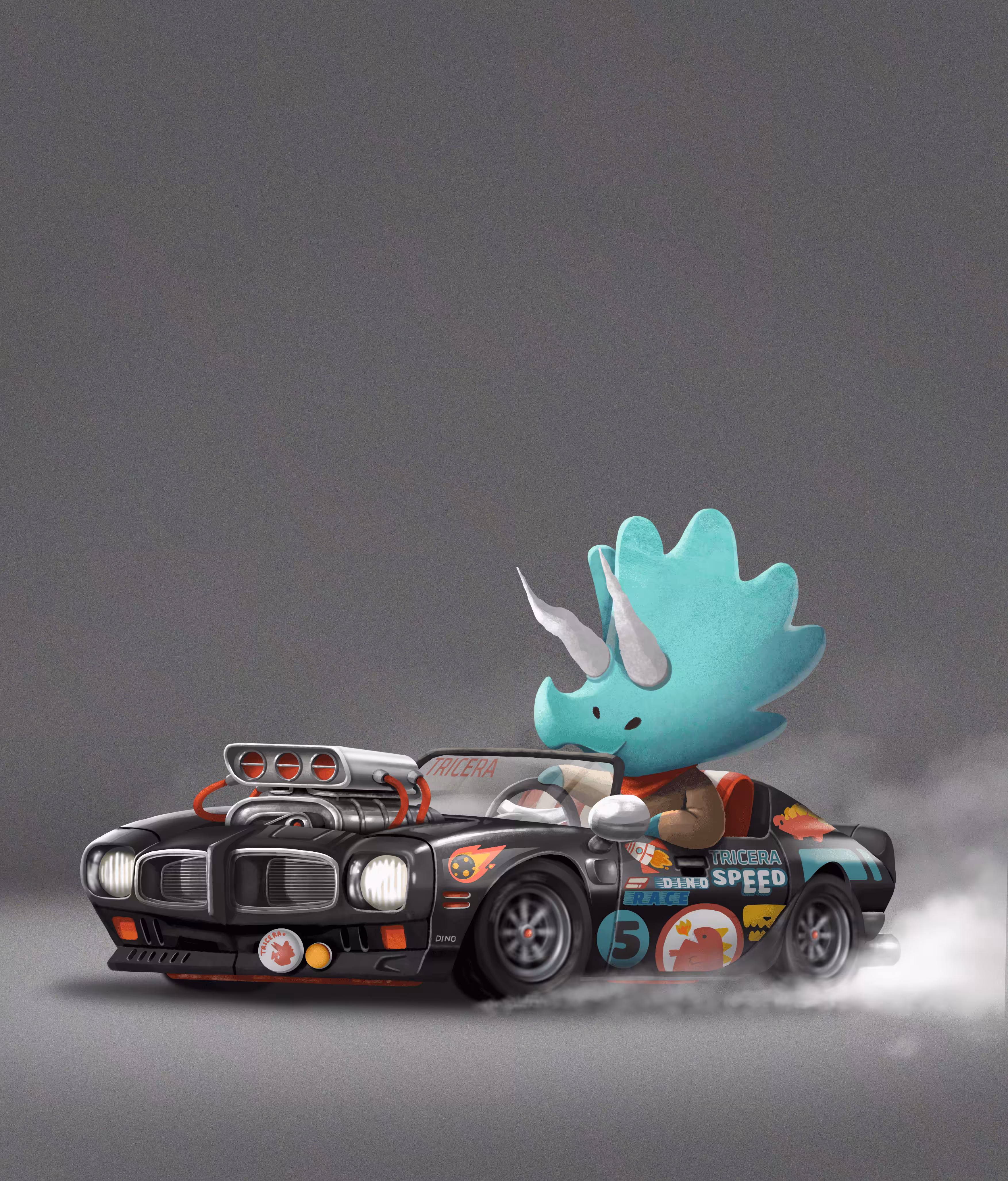 Triceratops racer