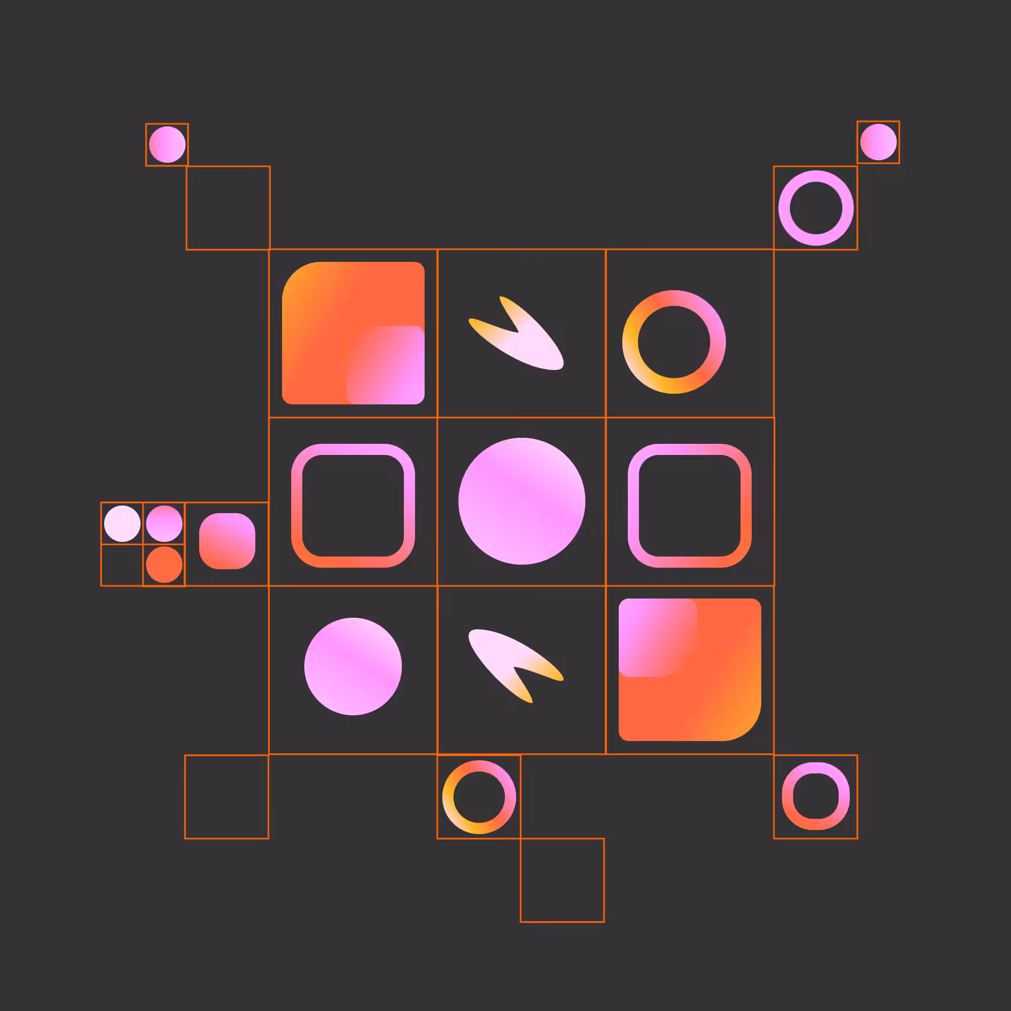Early Shapes Offset Grid Two