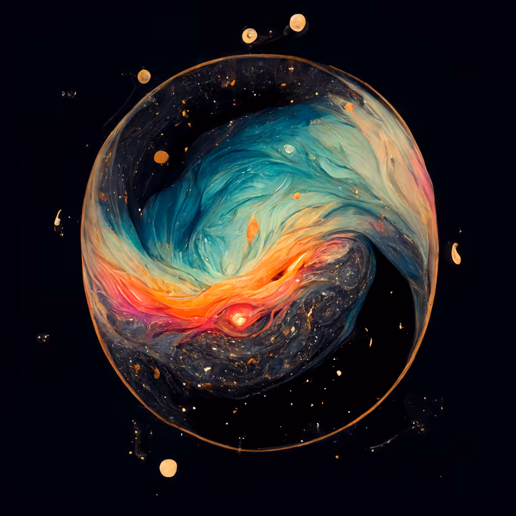 Imaginary the forming of Planet #0010