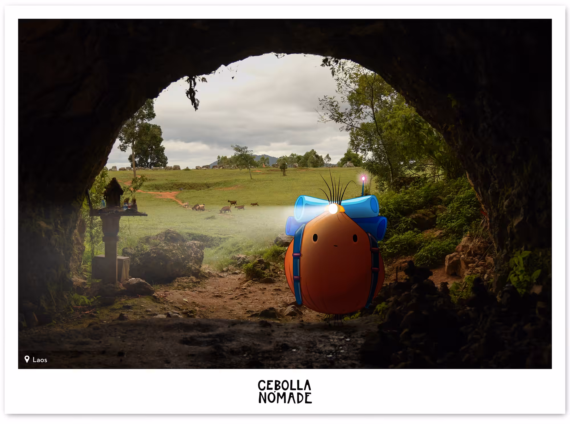 Nomad Onion Postcard #4 - Laos