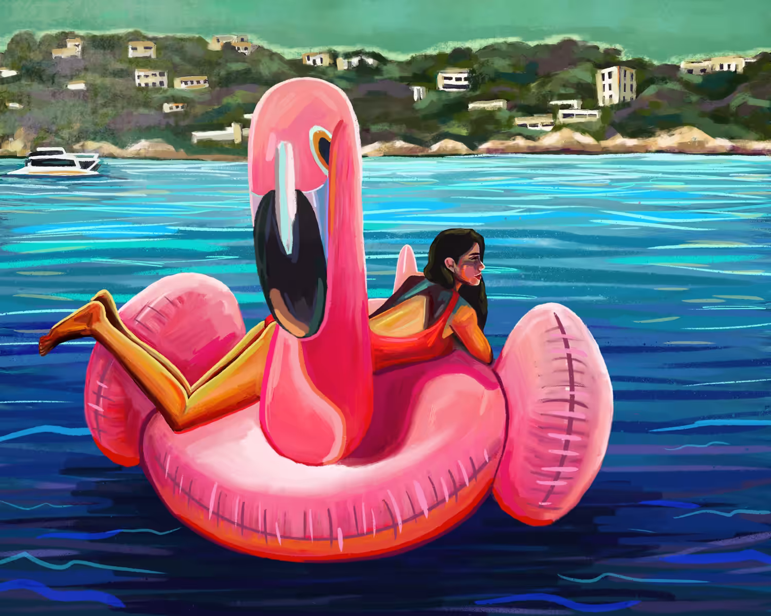 Flamingo Float