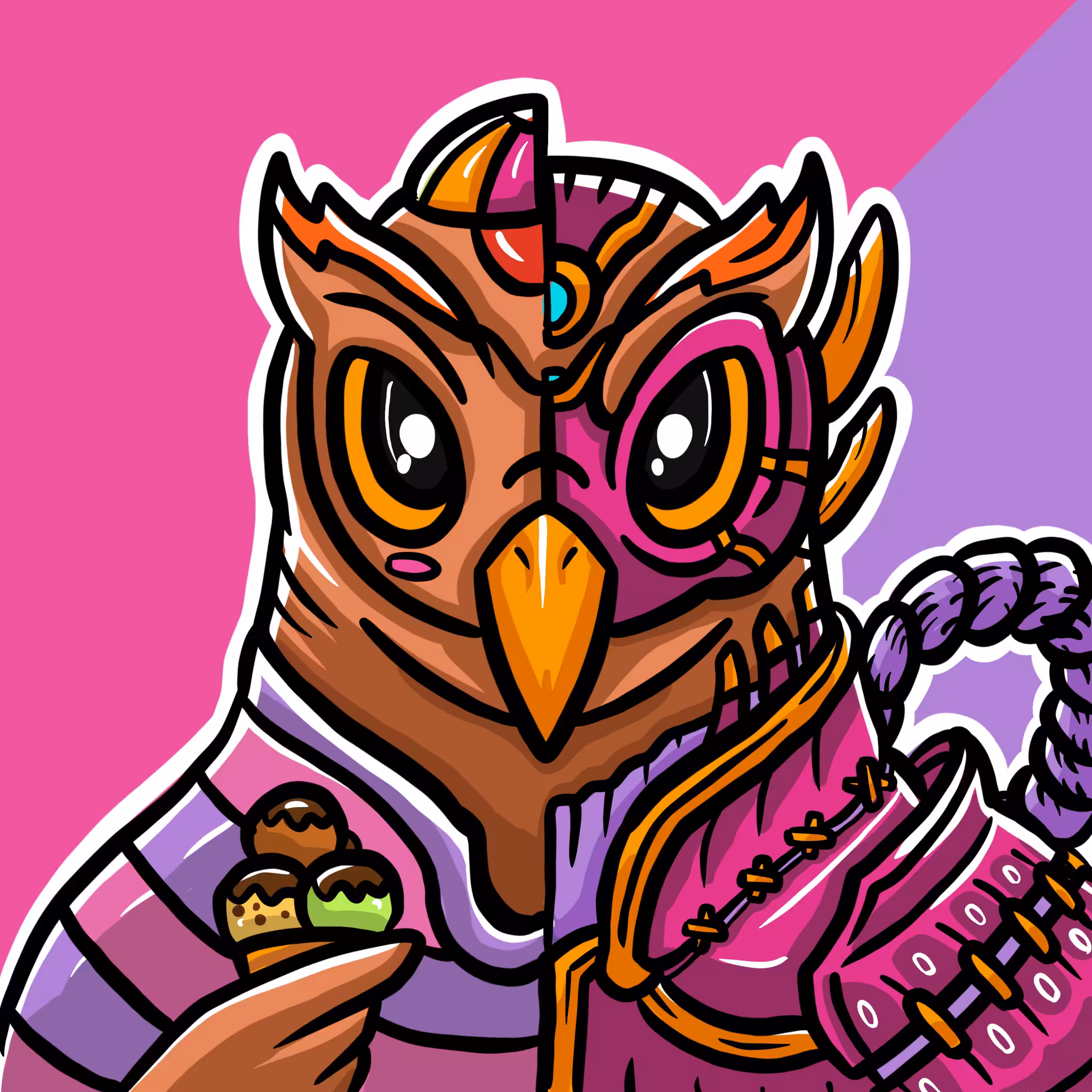Mirror Zoo: Owl / Samurai (epic)