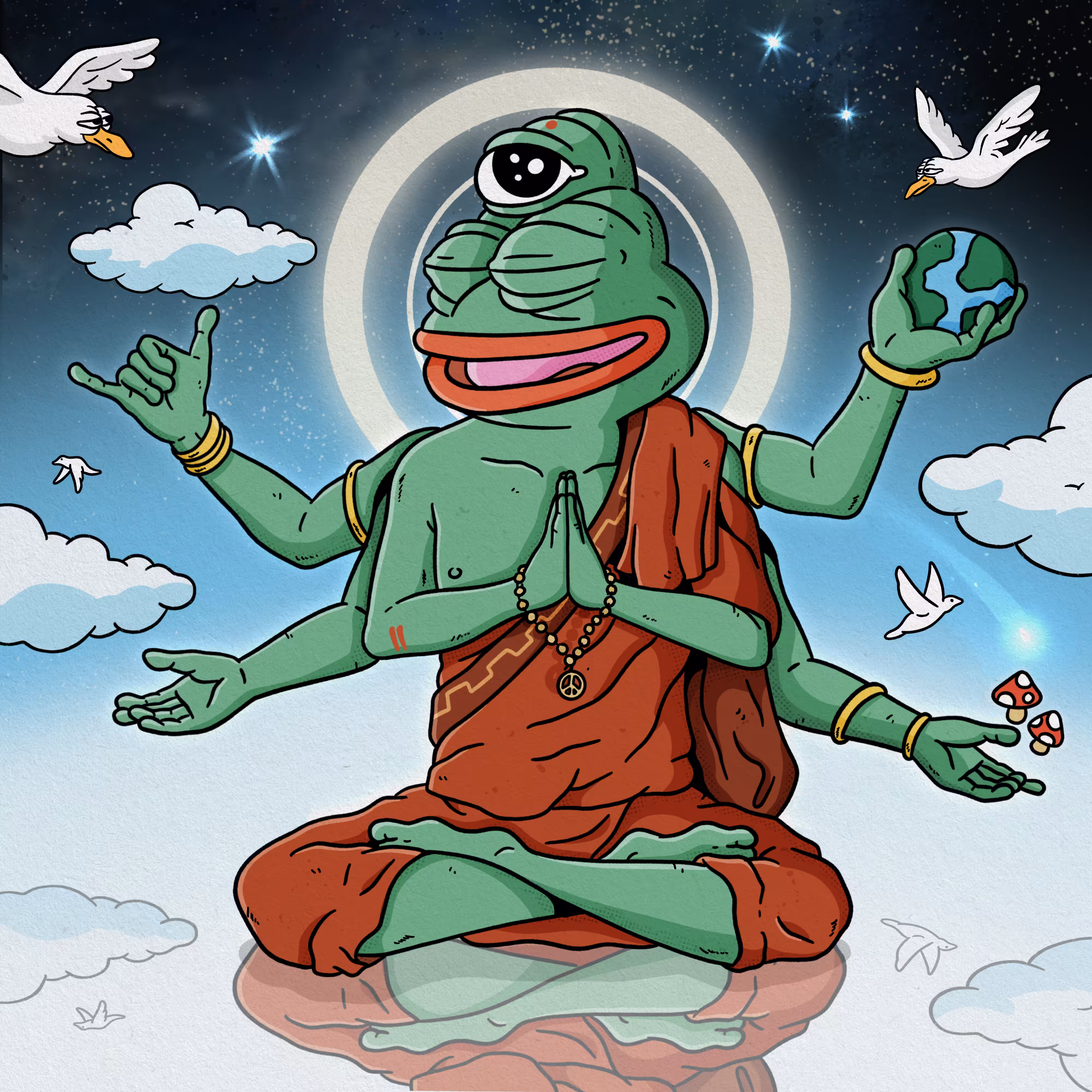 Levitating Pepe