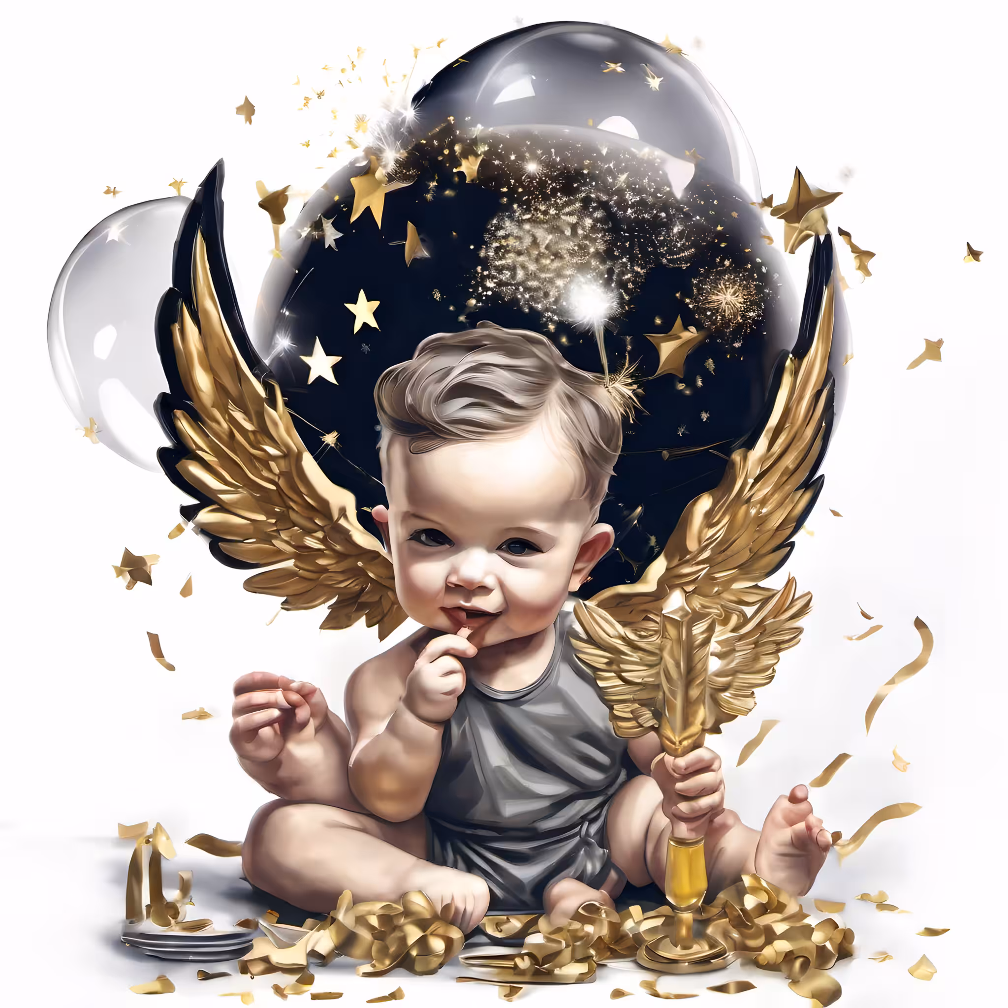 X-Ray Baby New Year (Leyendecker) #3