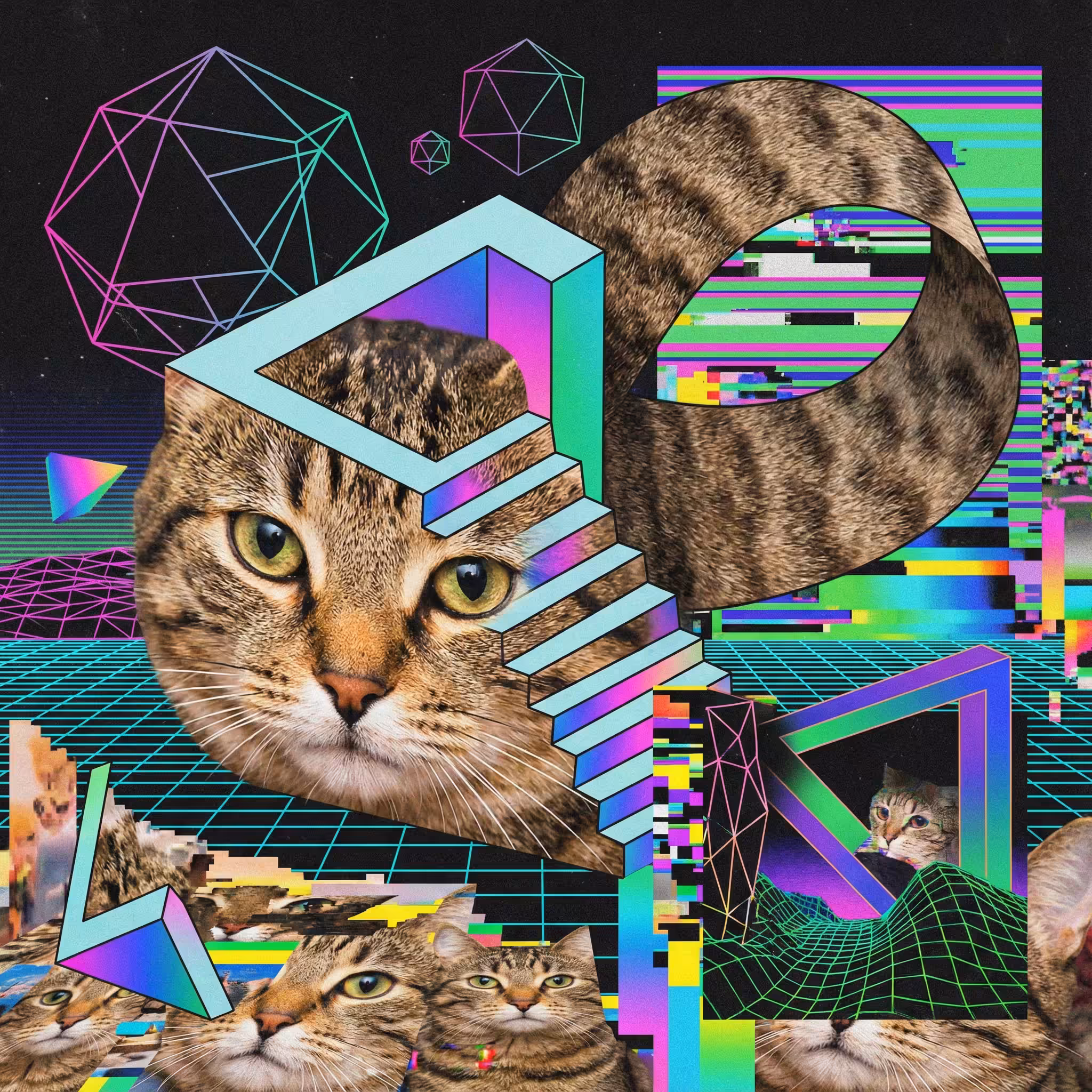 abstract cats #14