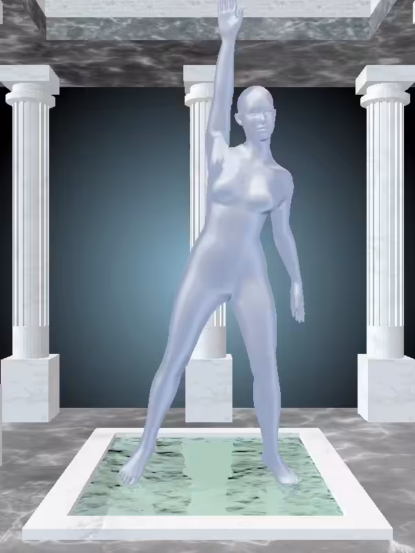 HeavenComputer: The Jazzy Blue Sky Woman #1609