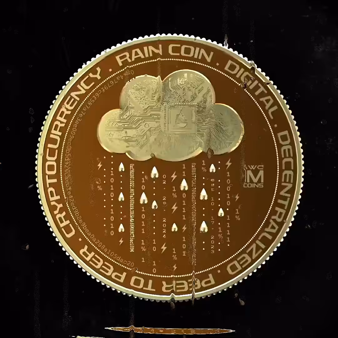 Bronze 3DNFT Rain Coin