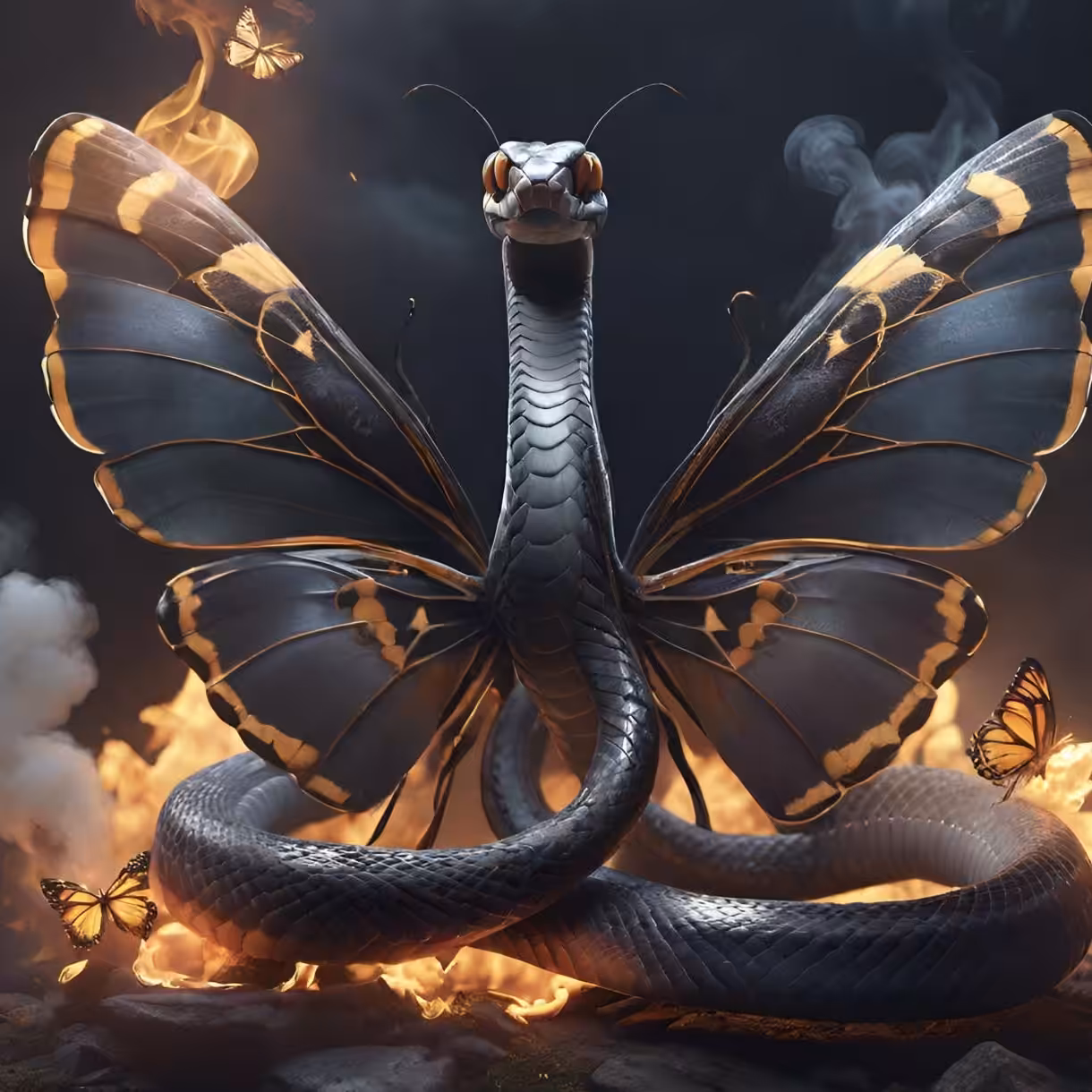 Butterfly and Snake #8