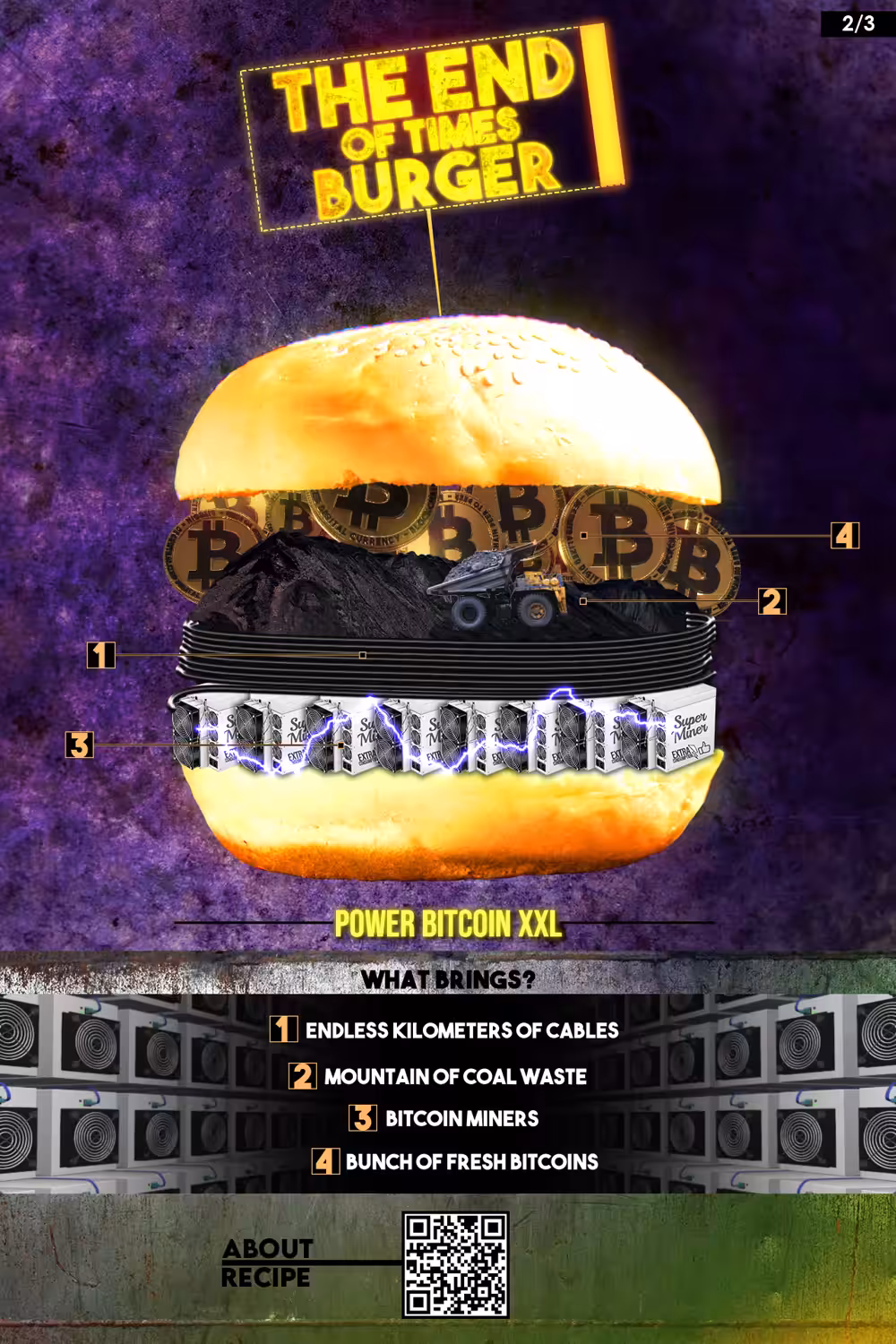 The End Of Times Burger (POWER BITCOIN XXL)