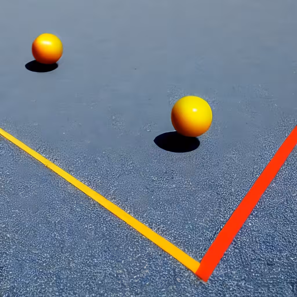 "three balls thrown in the air to get a straight line" attempt #6