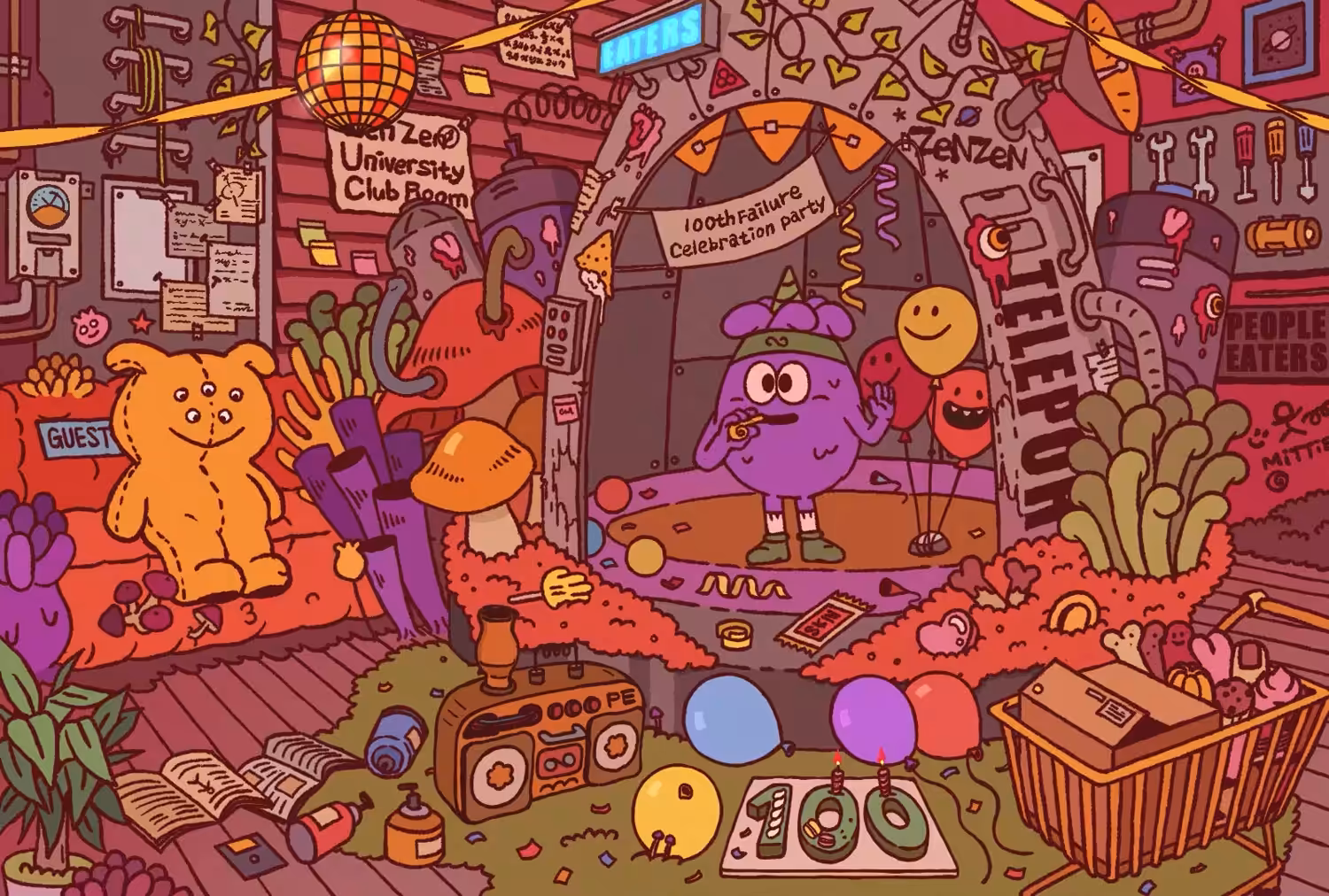 Popo and the Club Room for Observing Planet Earth