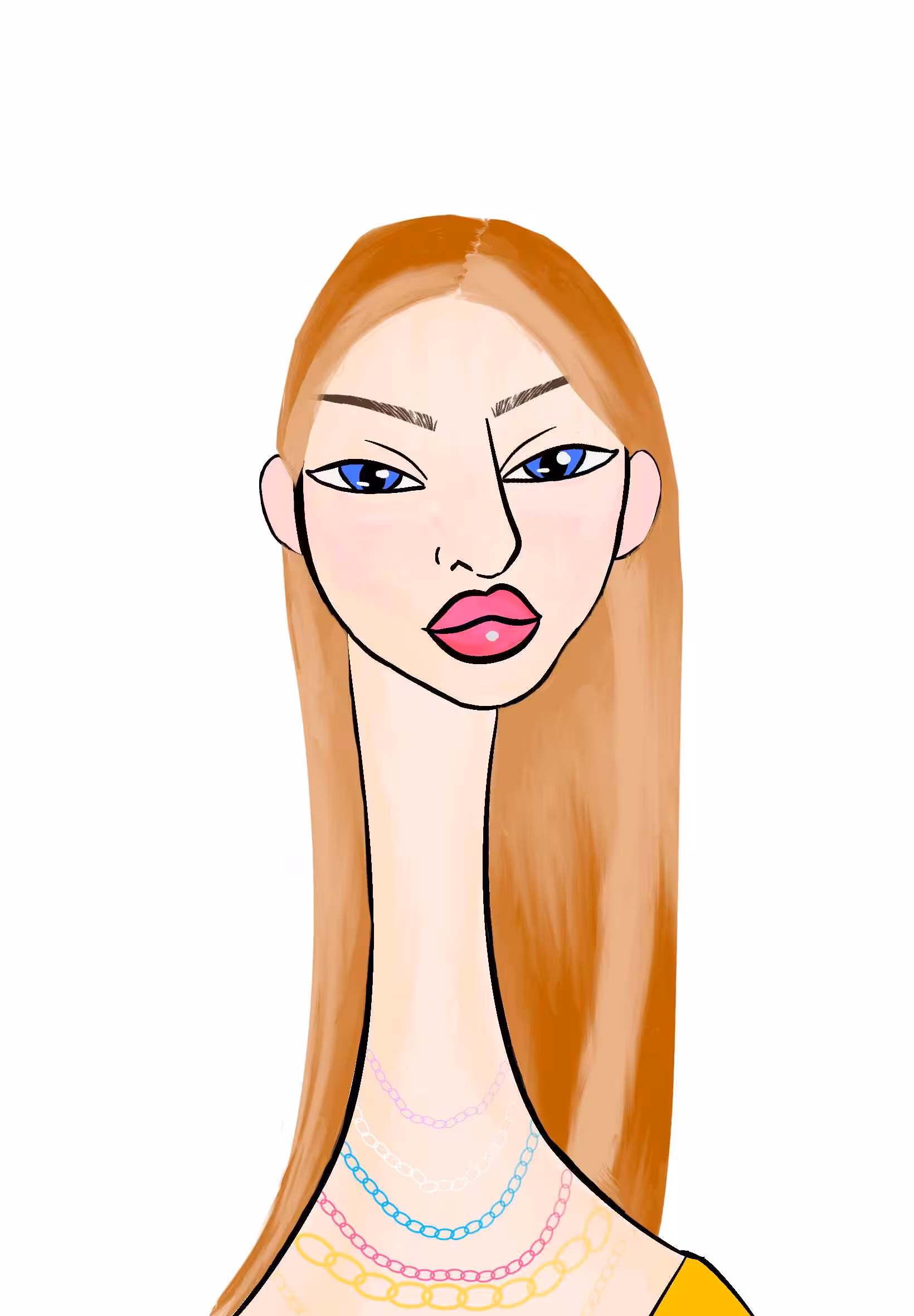 Long Neckie Ladies: Long Neckie Lady #2325