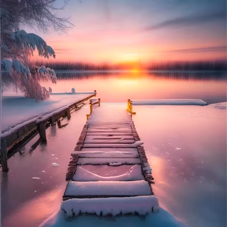 Sun on ice