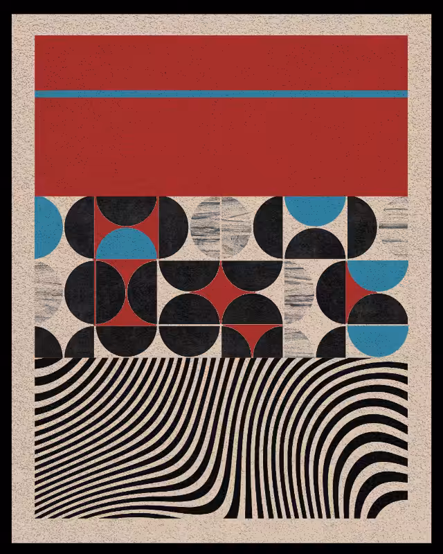 Bauhaus art #red #12