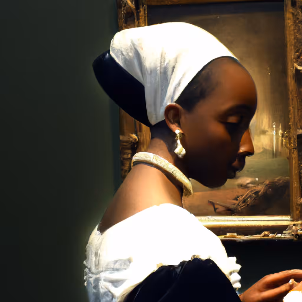 'Girls in Galleries with Pearl Earrings': Photograph #12