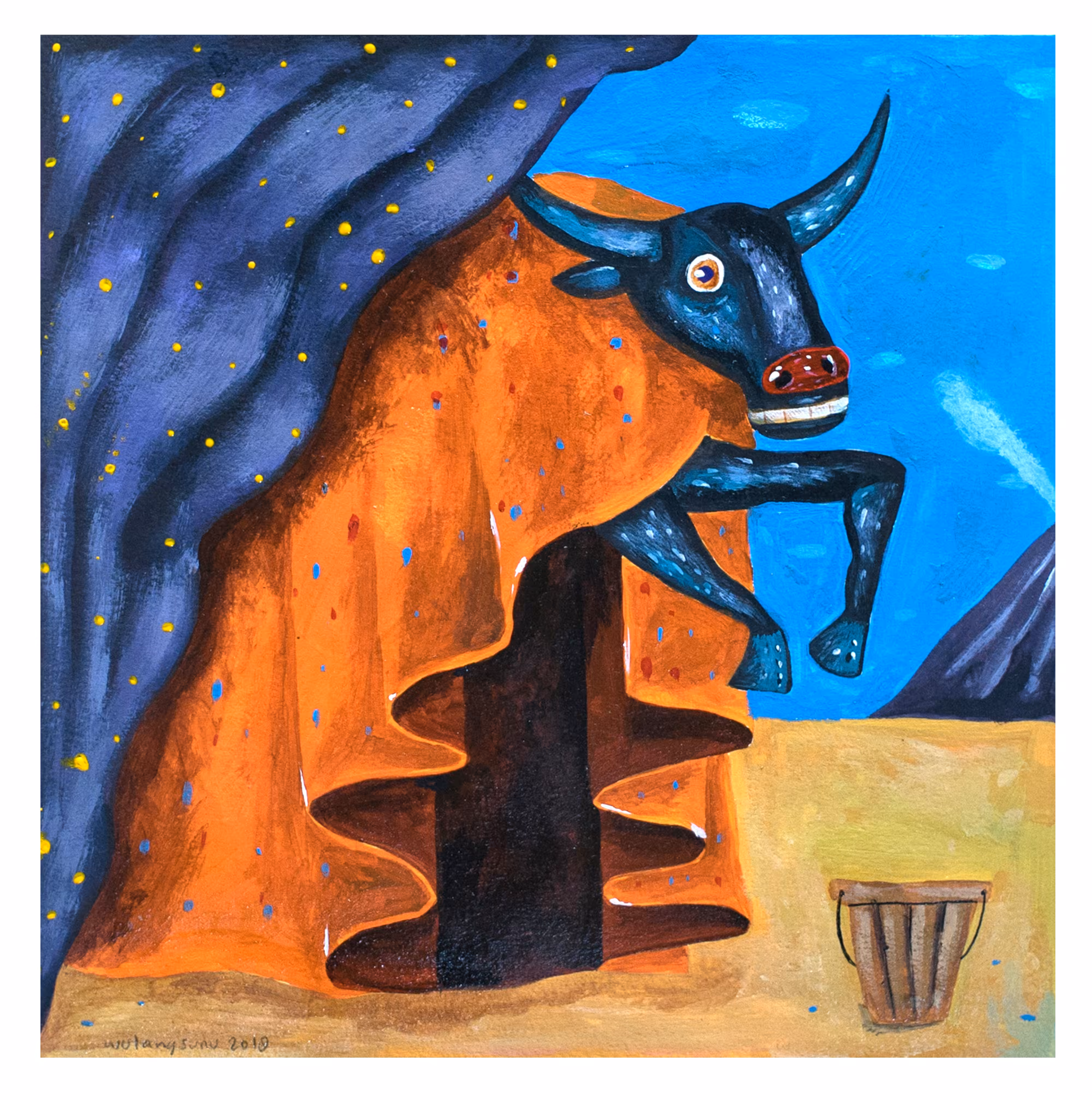 a Mad Java Banteng and a Bucket of Chili Water