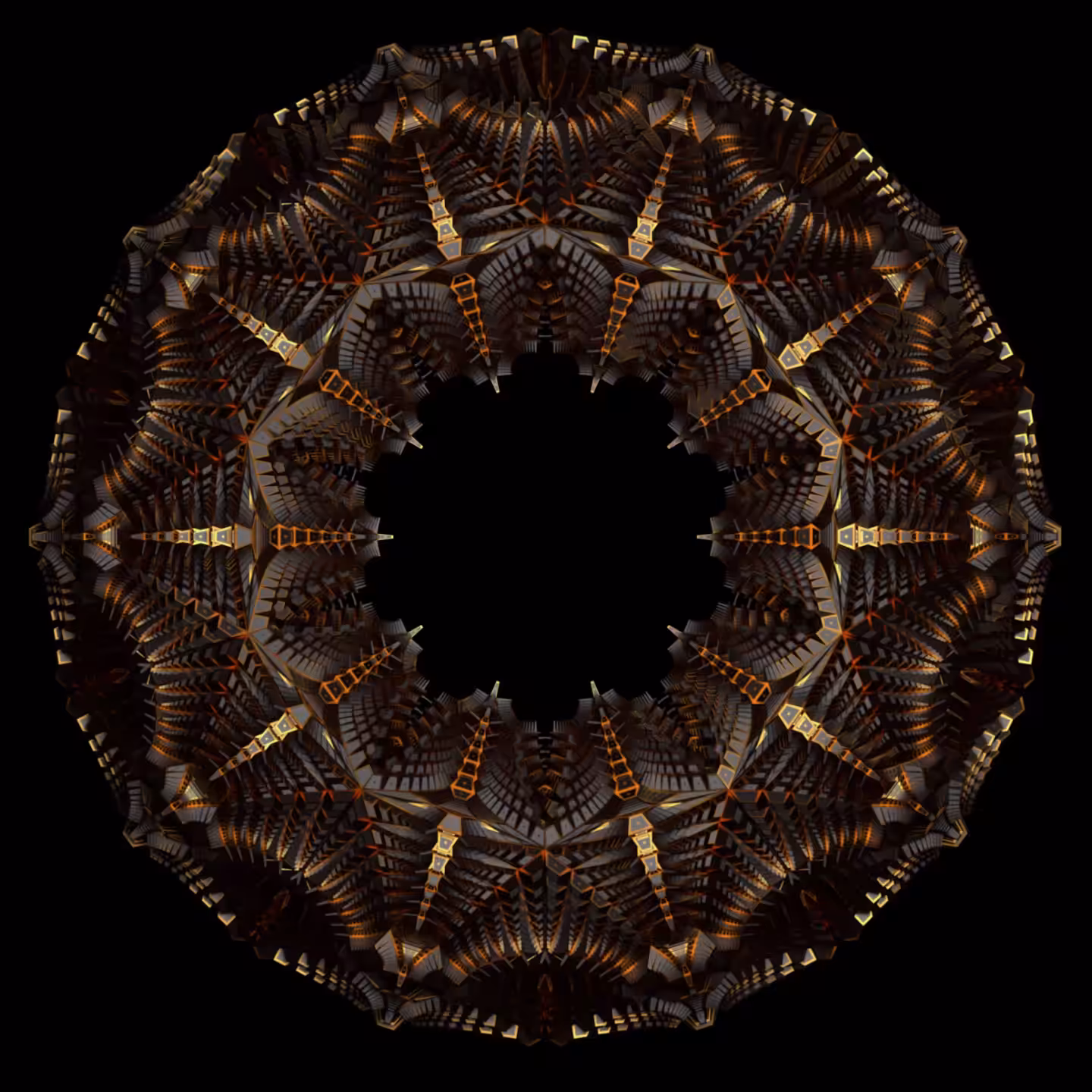 Spinning Fractal Torus
