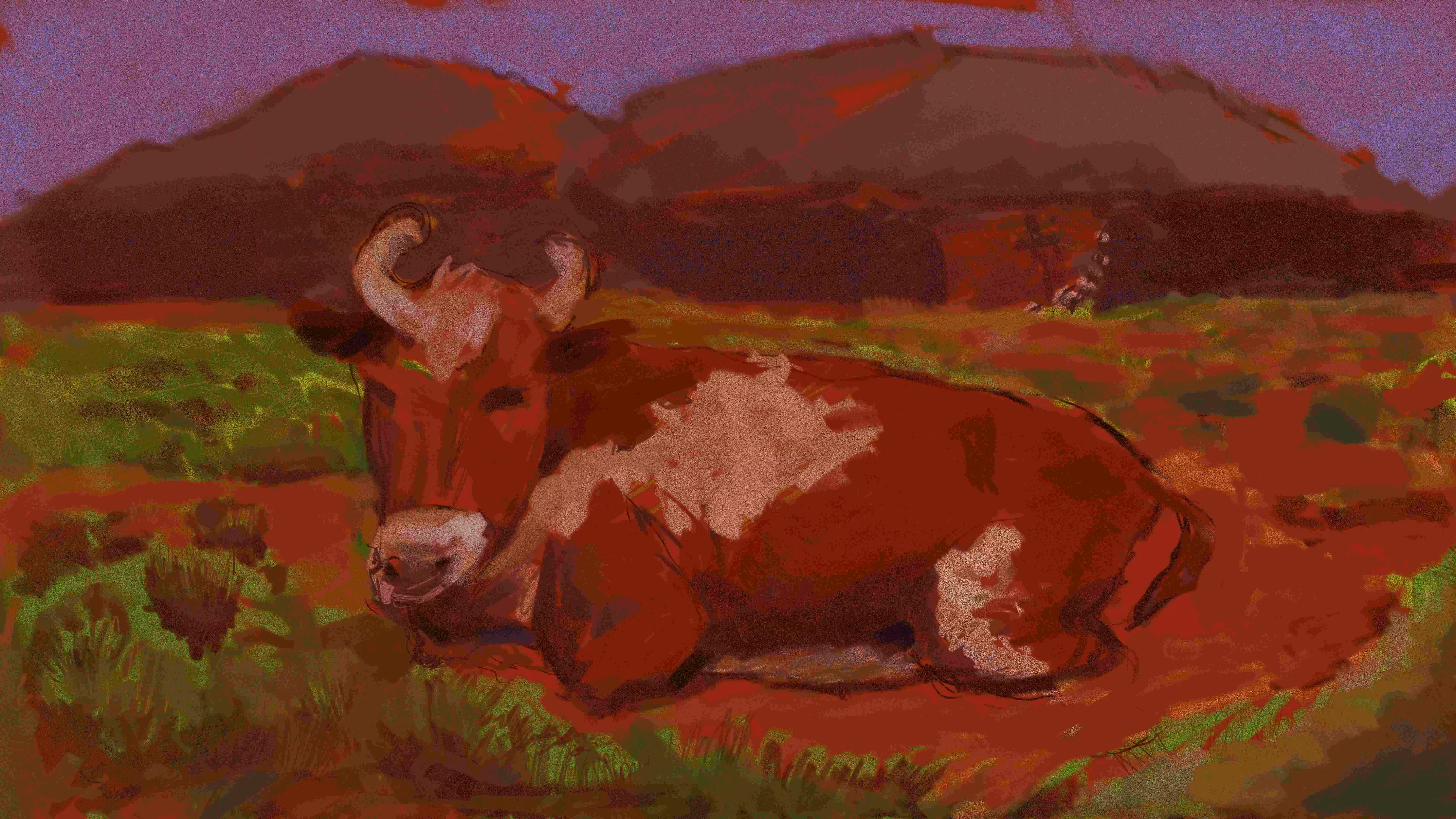 Lonely cow