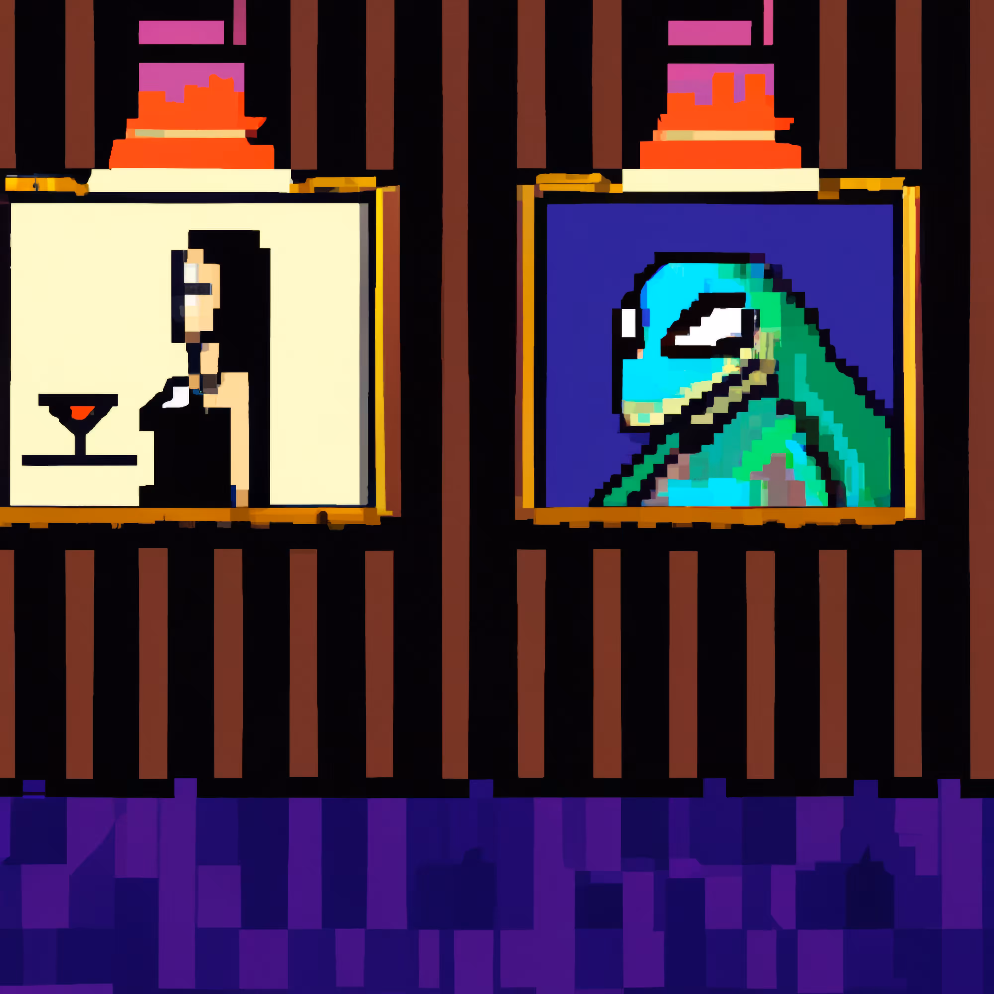 Mona Lisa Meets an Alien in a Bar #1