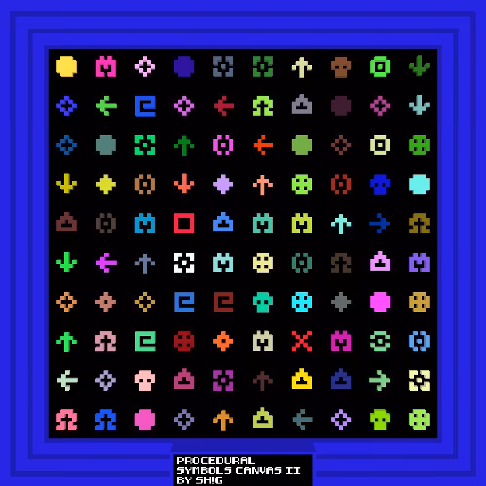 Procedural Symbols Canvas II