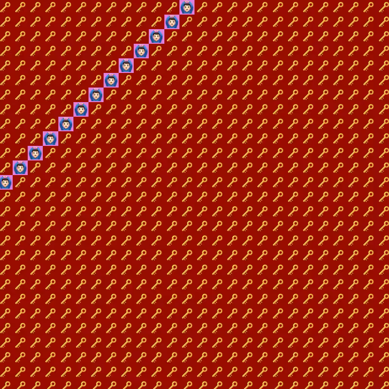Elementary Cellular Emoji Automata #258