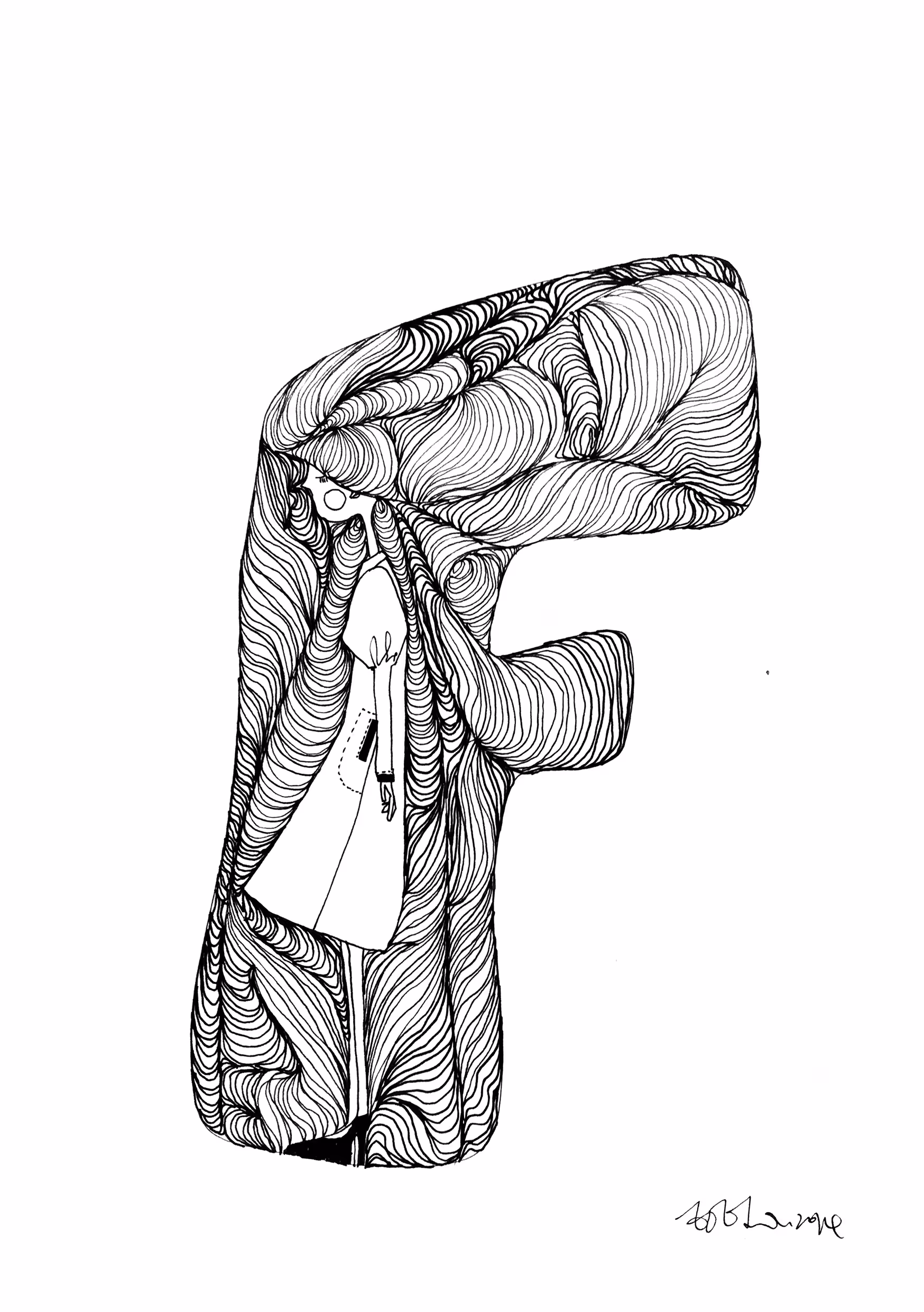 The girl who worries about writing_ Letter F