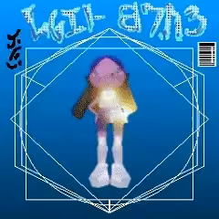 MAHOU glitch superlightBlue.glb