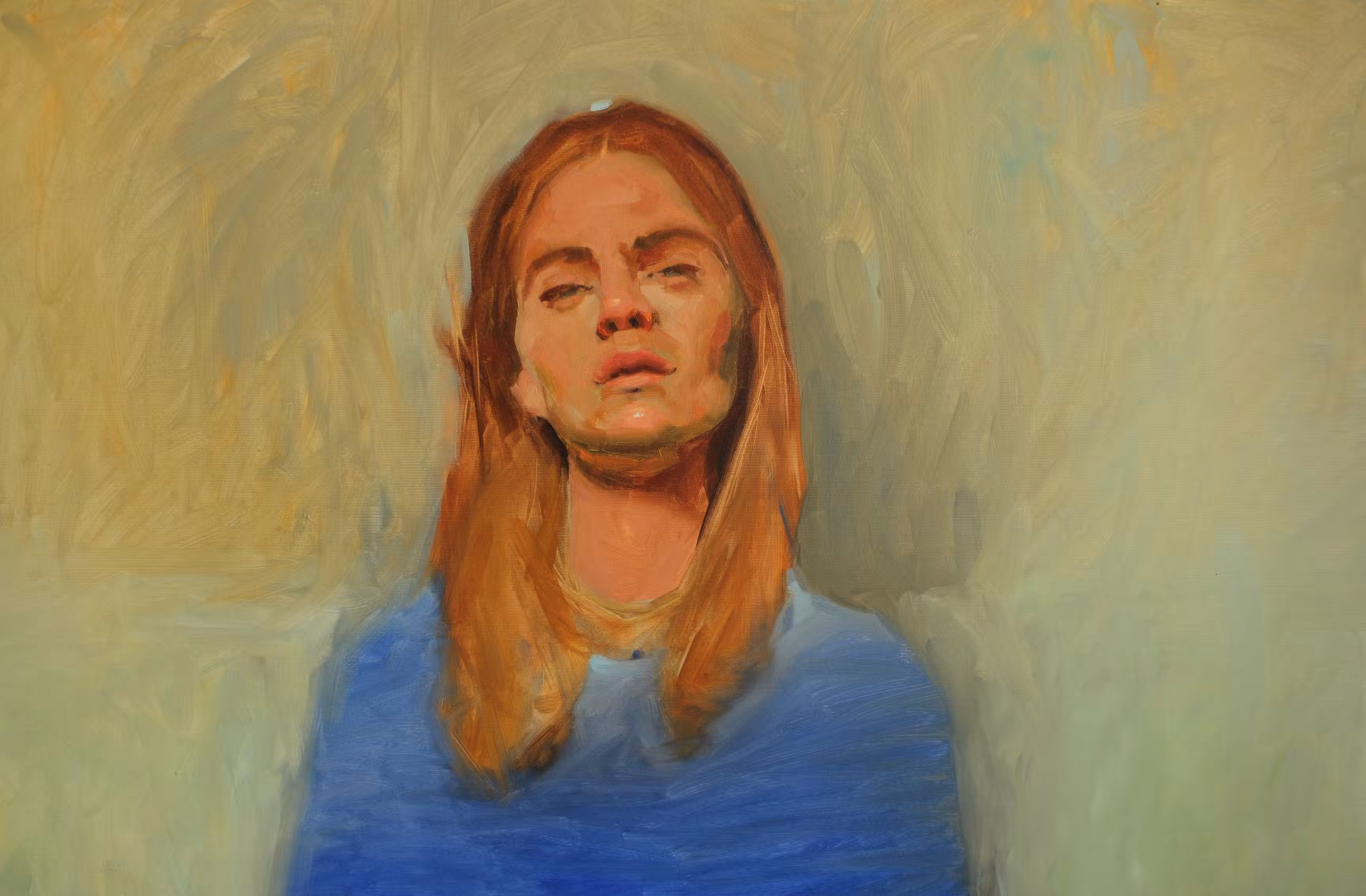 Girl with Blue Dress