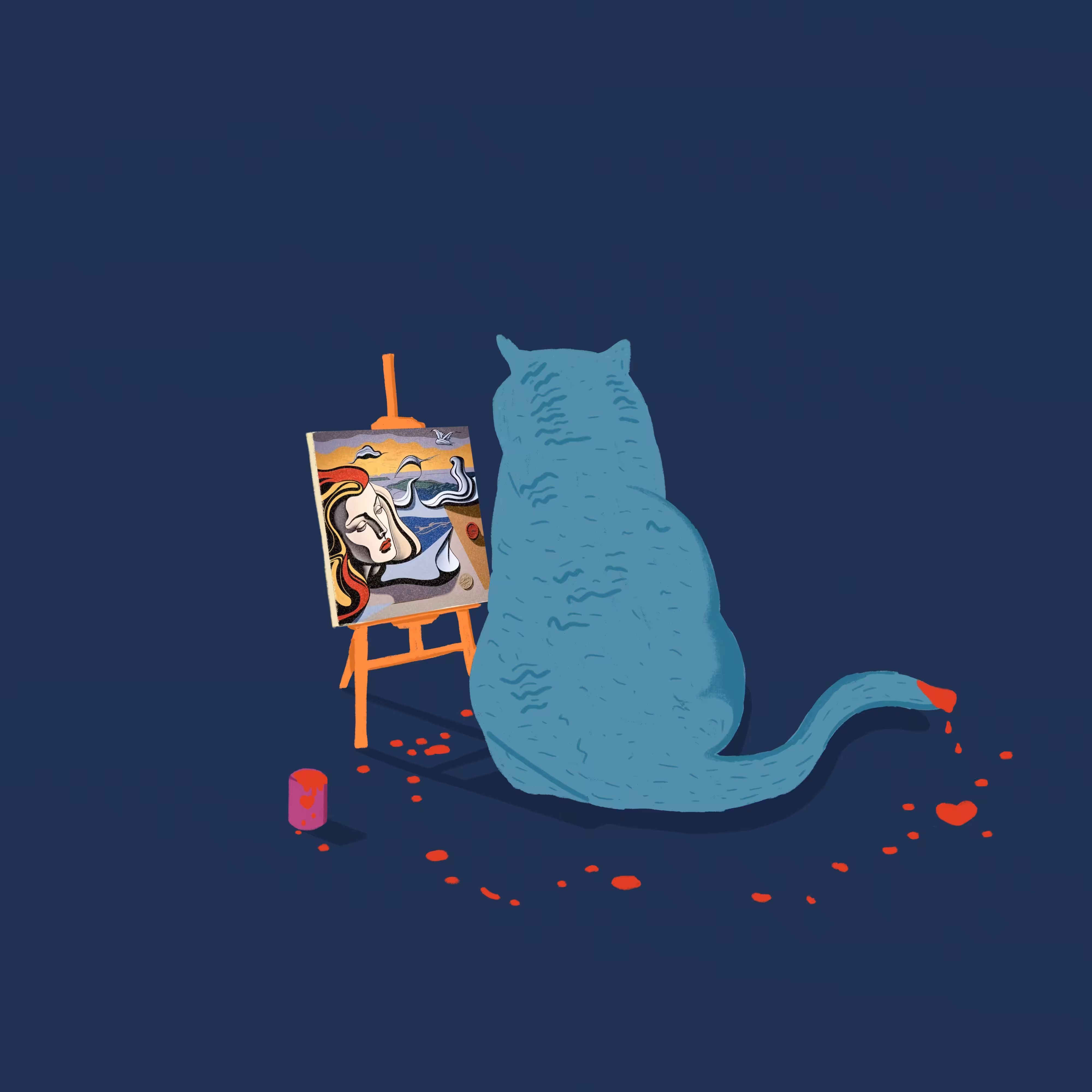 Whimsical Wonders: Clementine's Surrealist Creation