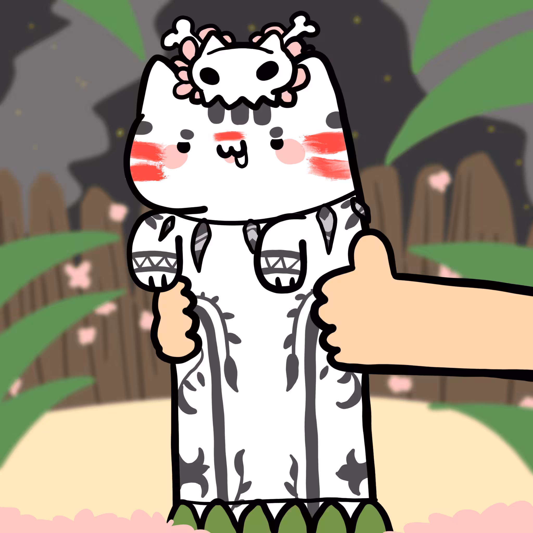 Long Long Cat: Long long strong island cat #G005 