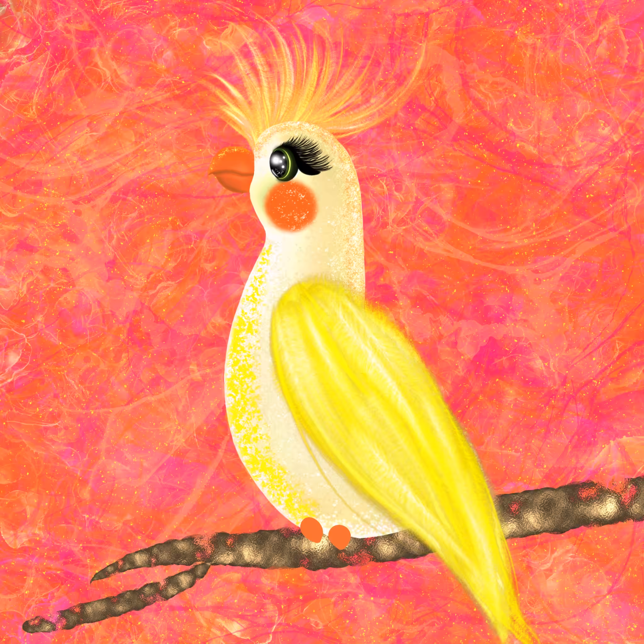 Bronzefallow Cockatiel