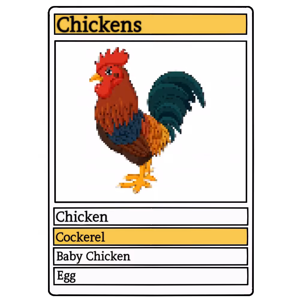 Animal Quartet Chickens