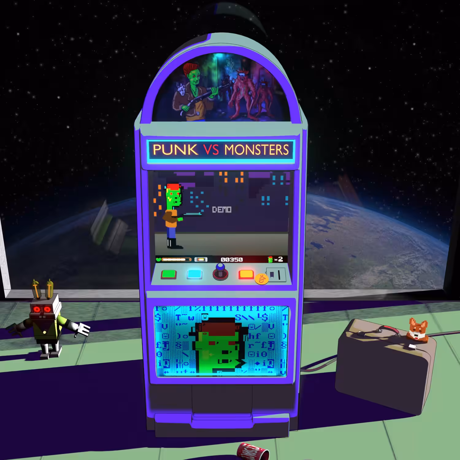 DOS Punk Video Game Machine
