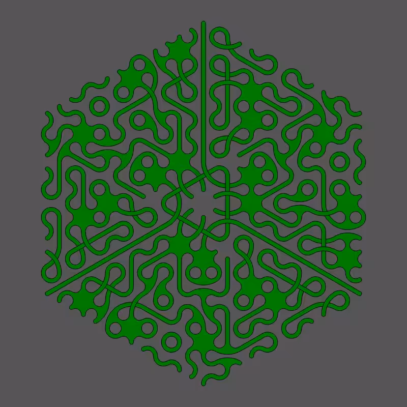 Threefold Symmetry - Dark Variations #403
