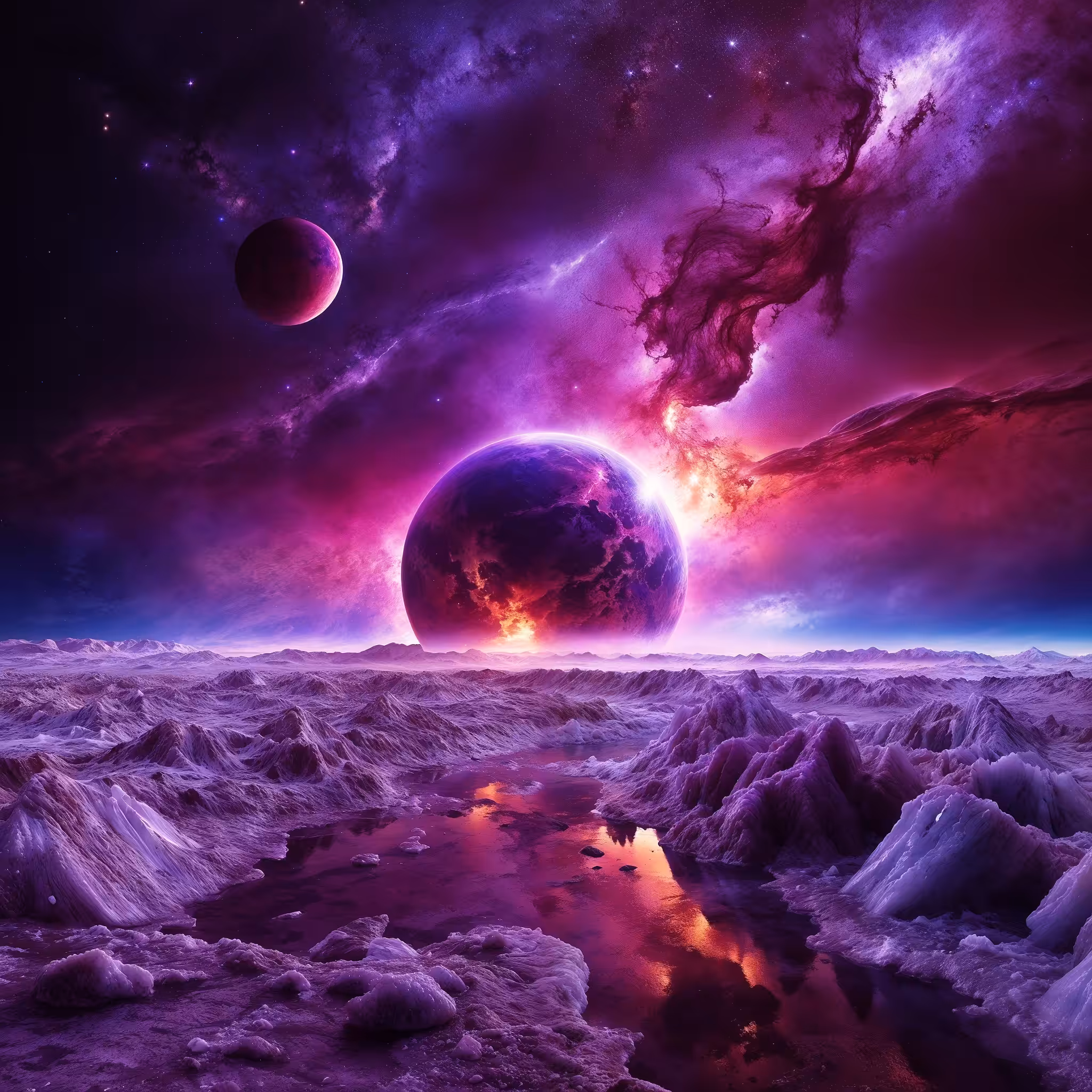Celestial Visions: "Frozen Landscape"