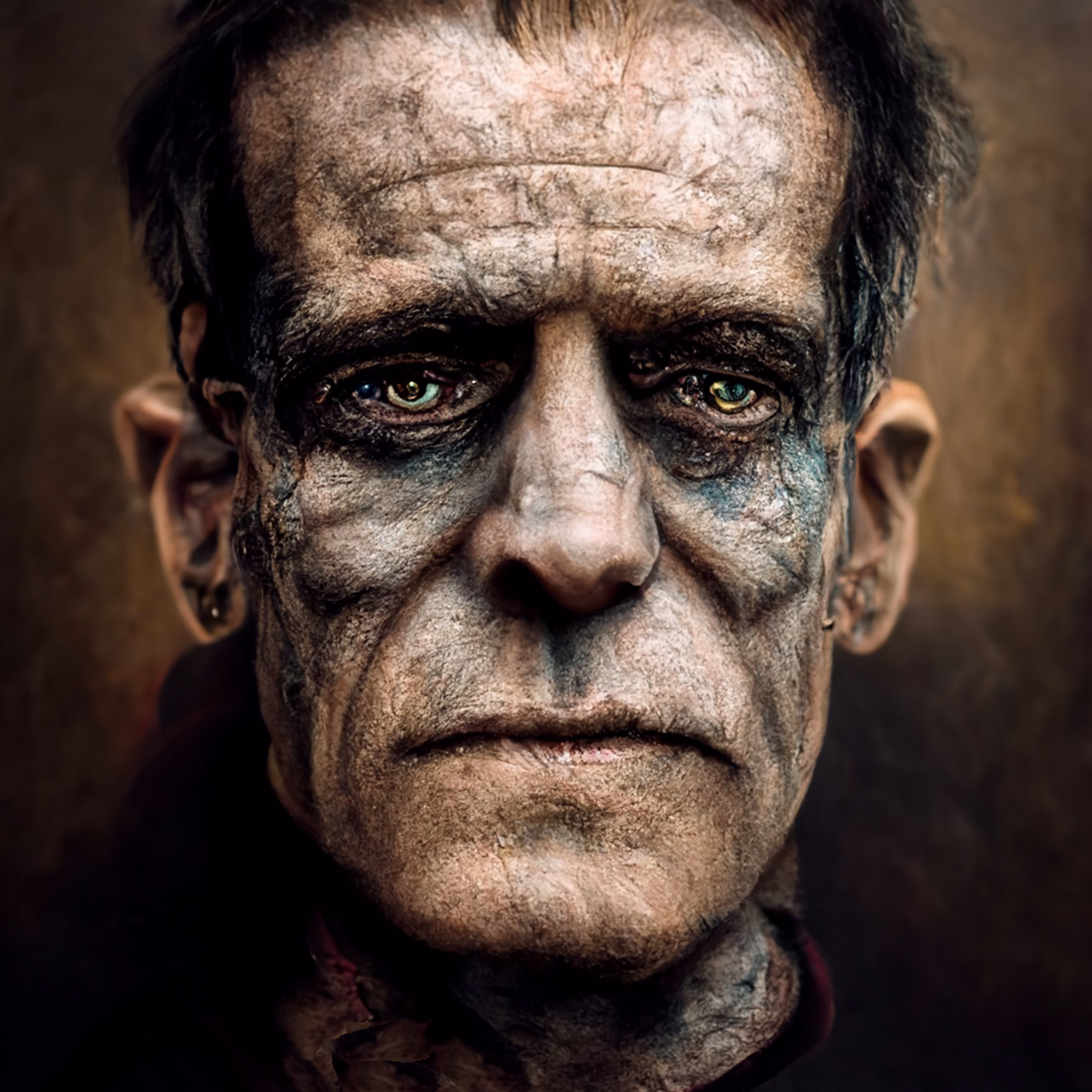 Frankenstein by Sollog 1/1  From the Dark Art Collection by Sollog #darktez 2022