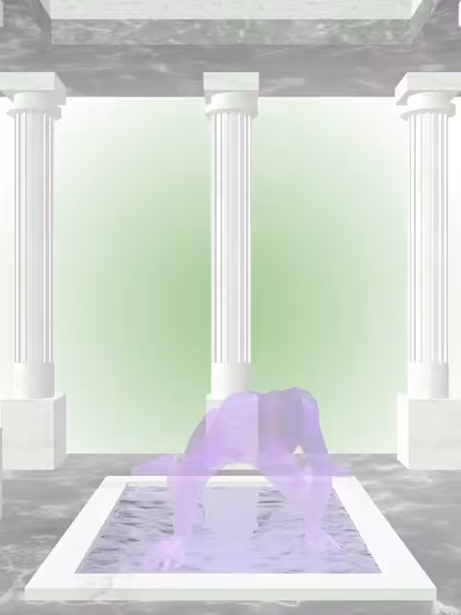 HeavenComputer: The Fading Fragmented Rising Bright Purple Woman #2902