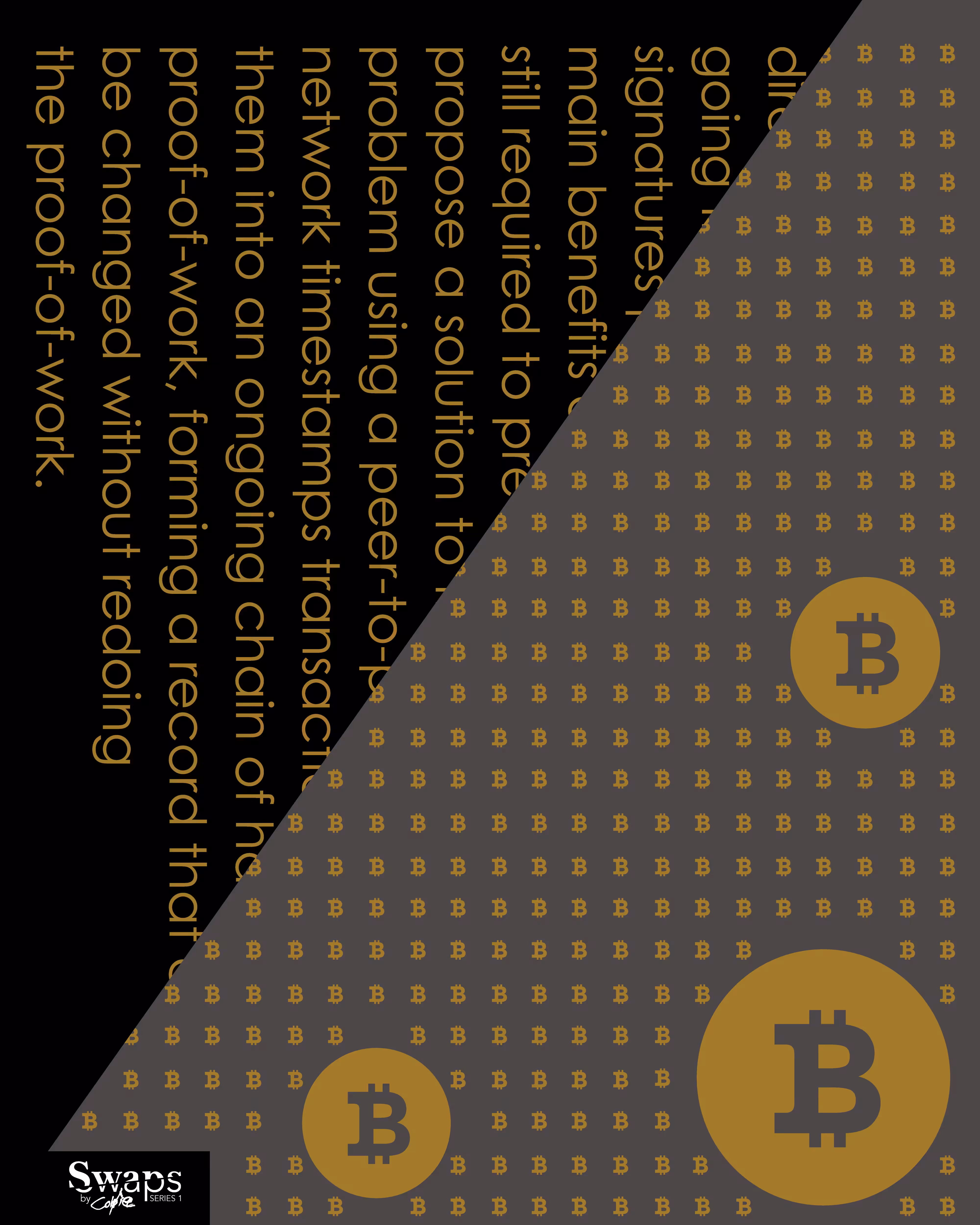 Bitcoin 01 (b) - #10 - Extra Large