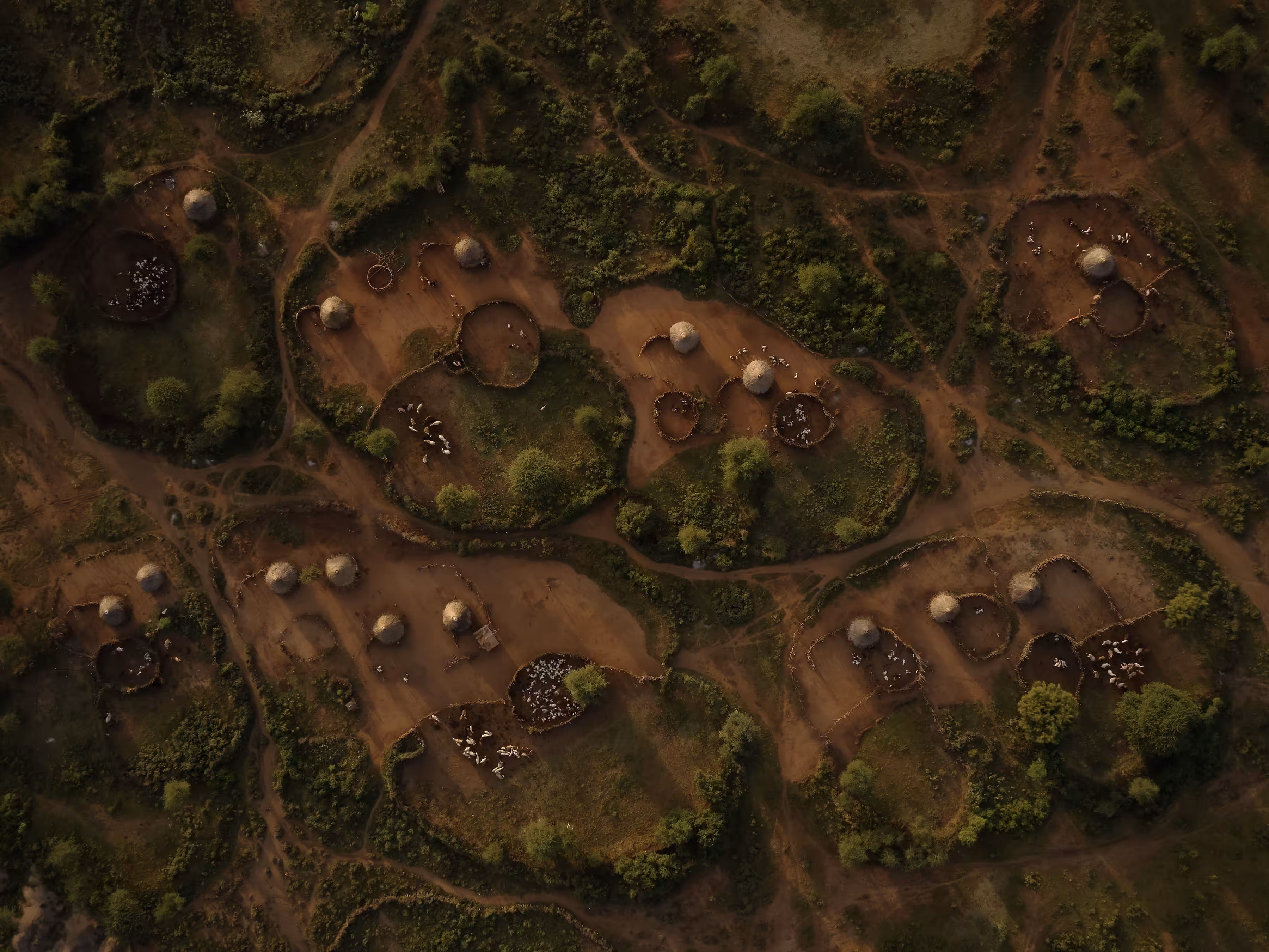 Ethiopia - Aerial View of Little Wynyarkay Village