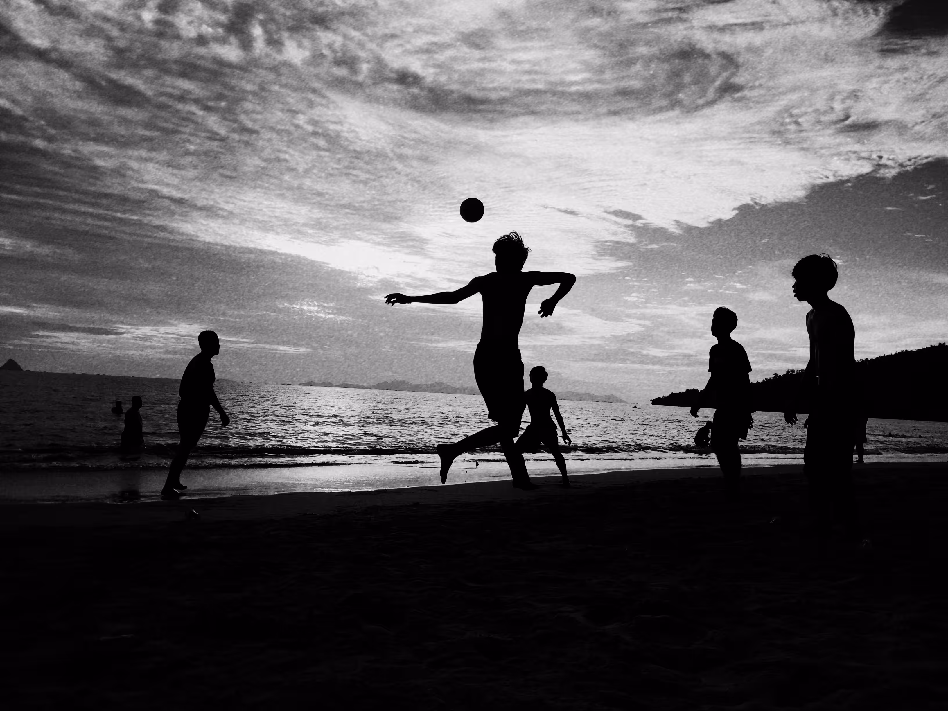 Soccer at the beach