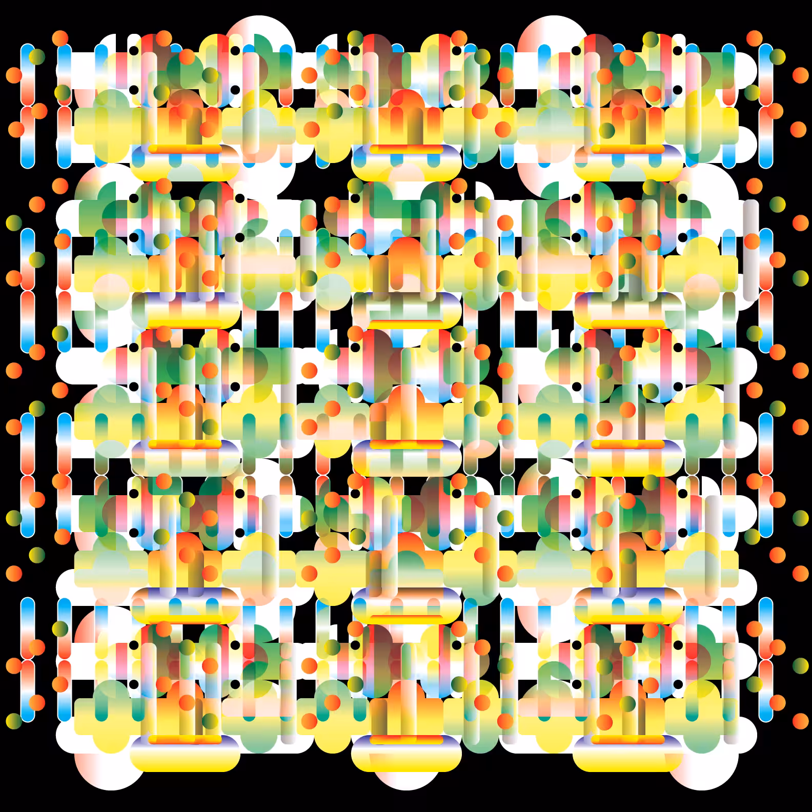 Motion Grid 02: Bouncing and Blending Transparency 