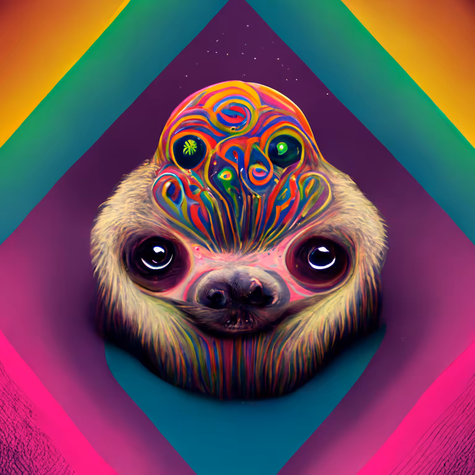 Psychedelic Sloth 02