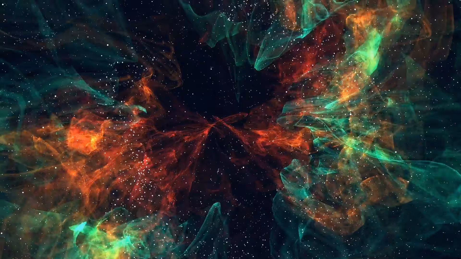 Shamanistic Dude Art: Green Nebula
