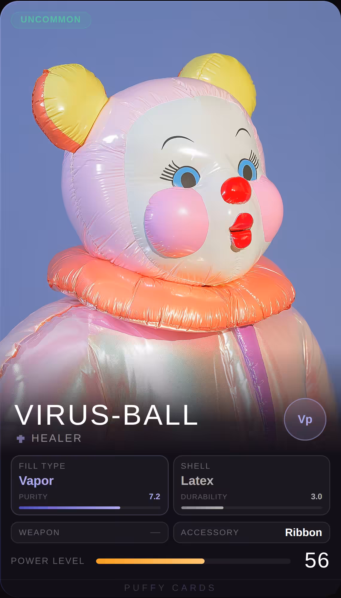 Puffy Cards: Virus-Ball