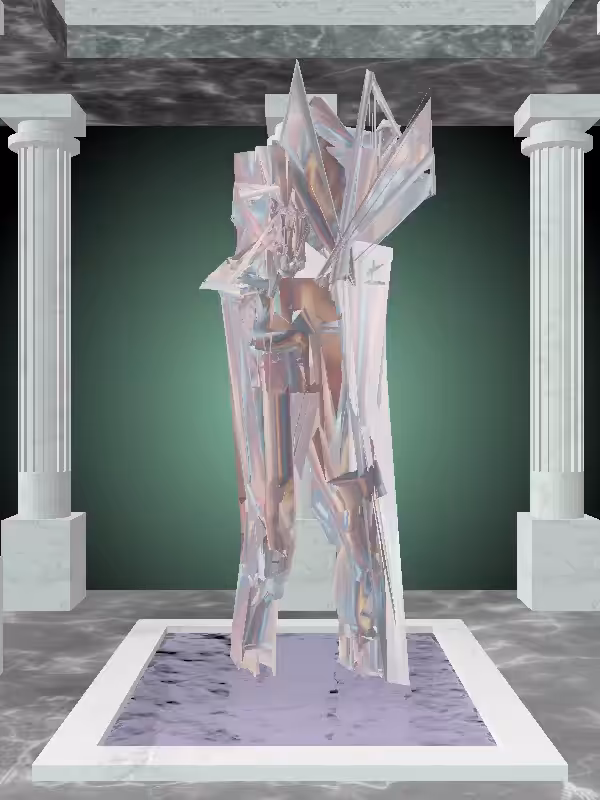 HeavenComputer: The Undying Holographic Glow Woman #6805