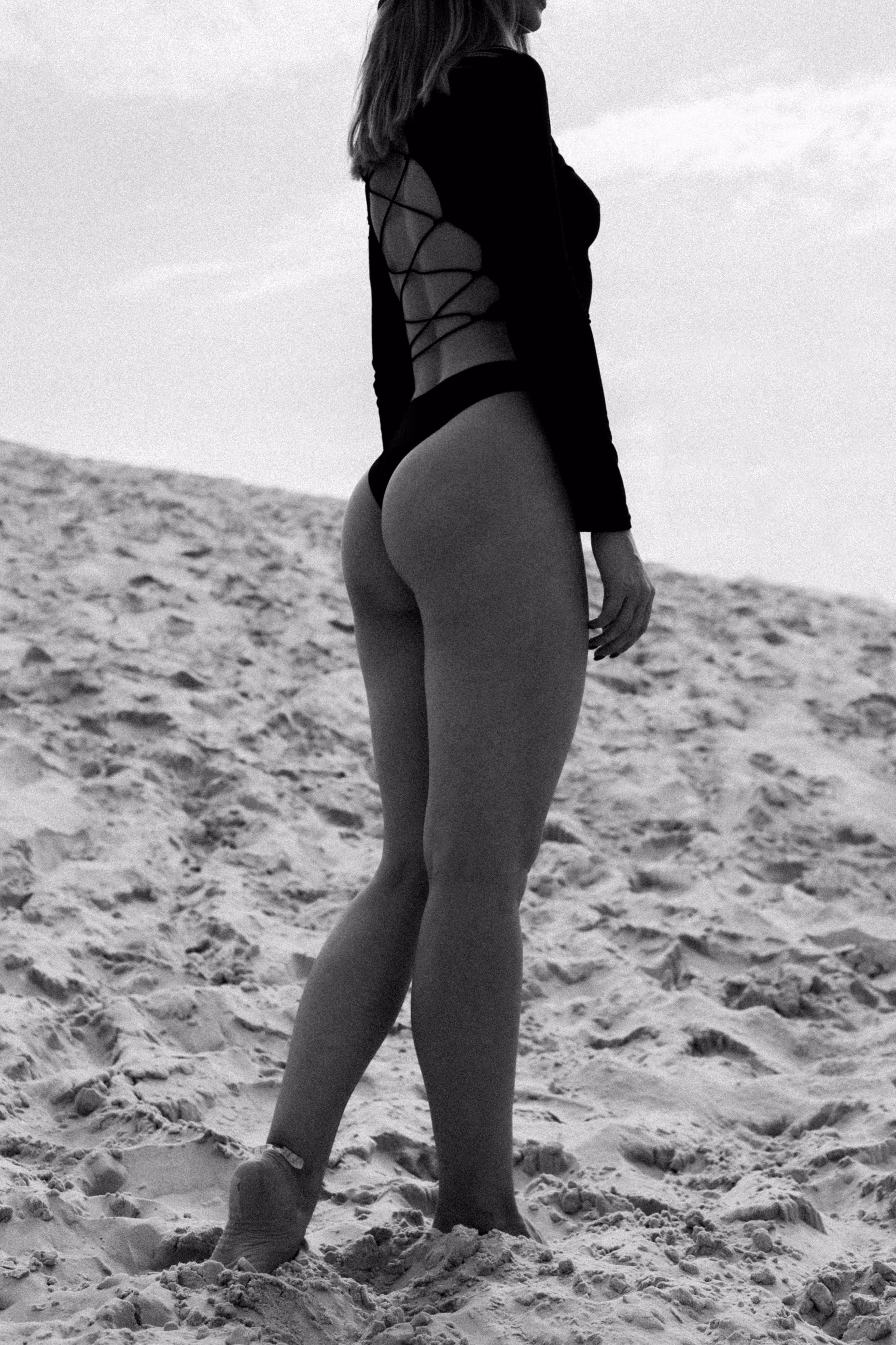 On a deserted beach