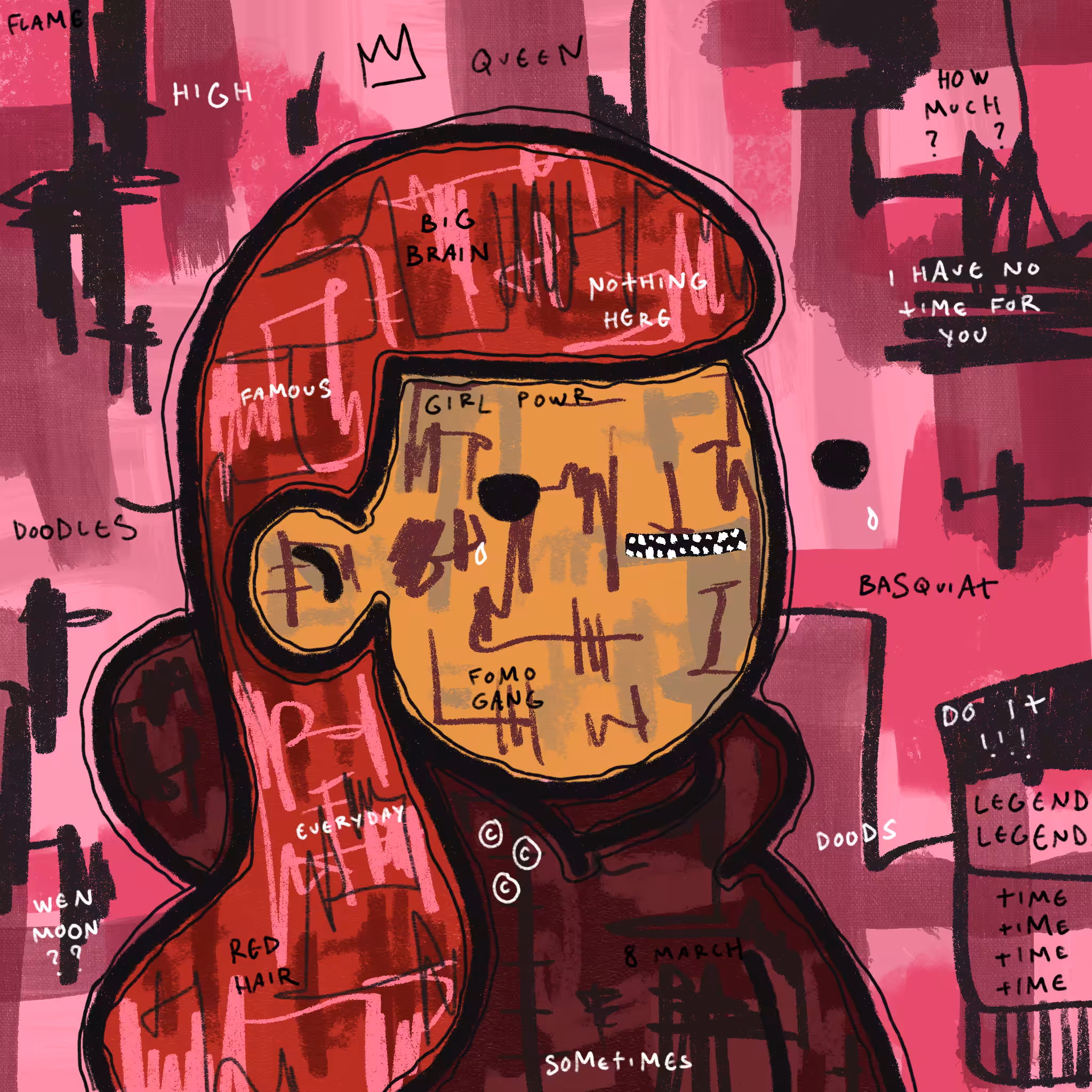 Doodlesquiat #64