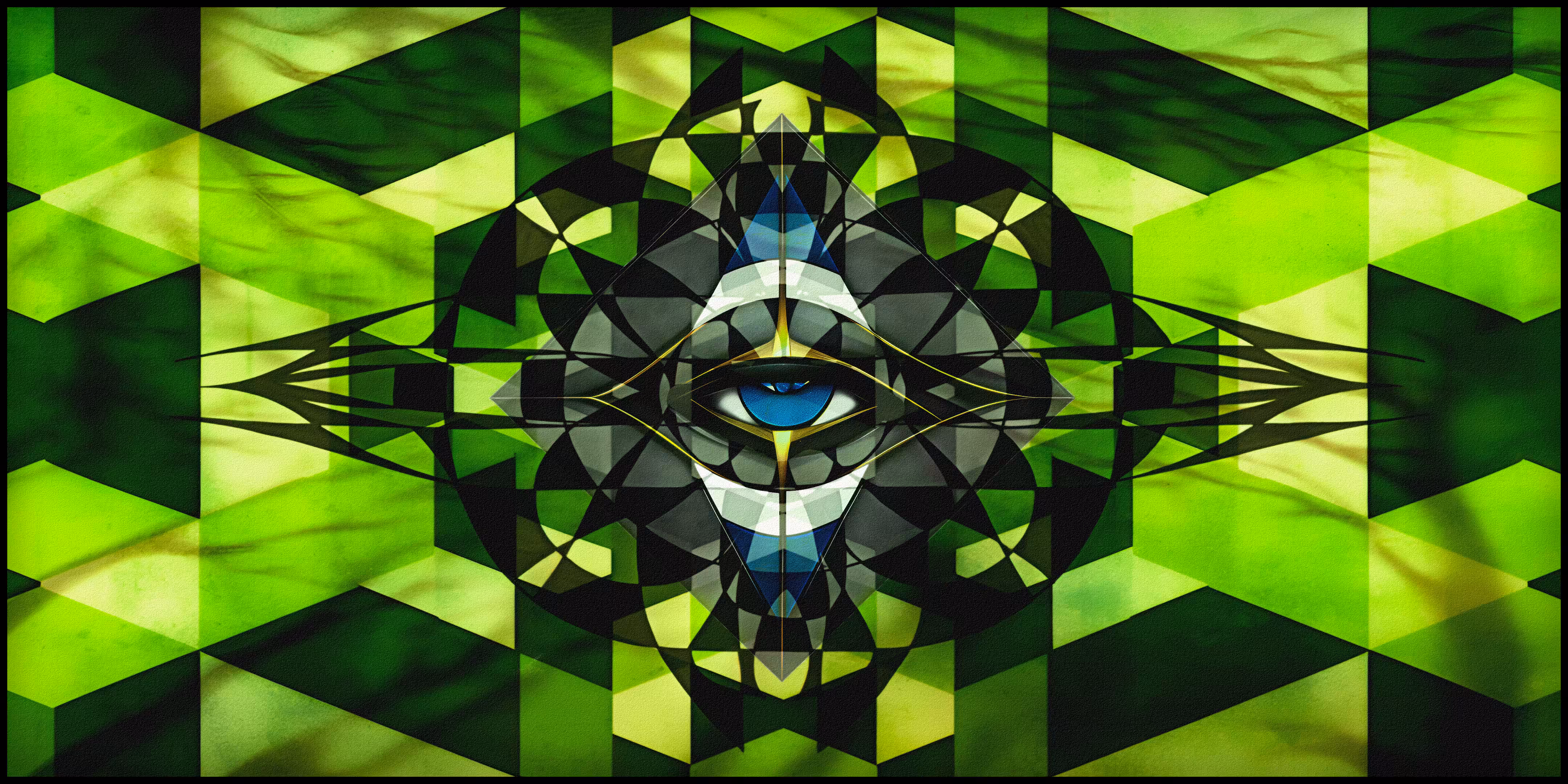 Vision of Emerald Fractals