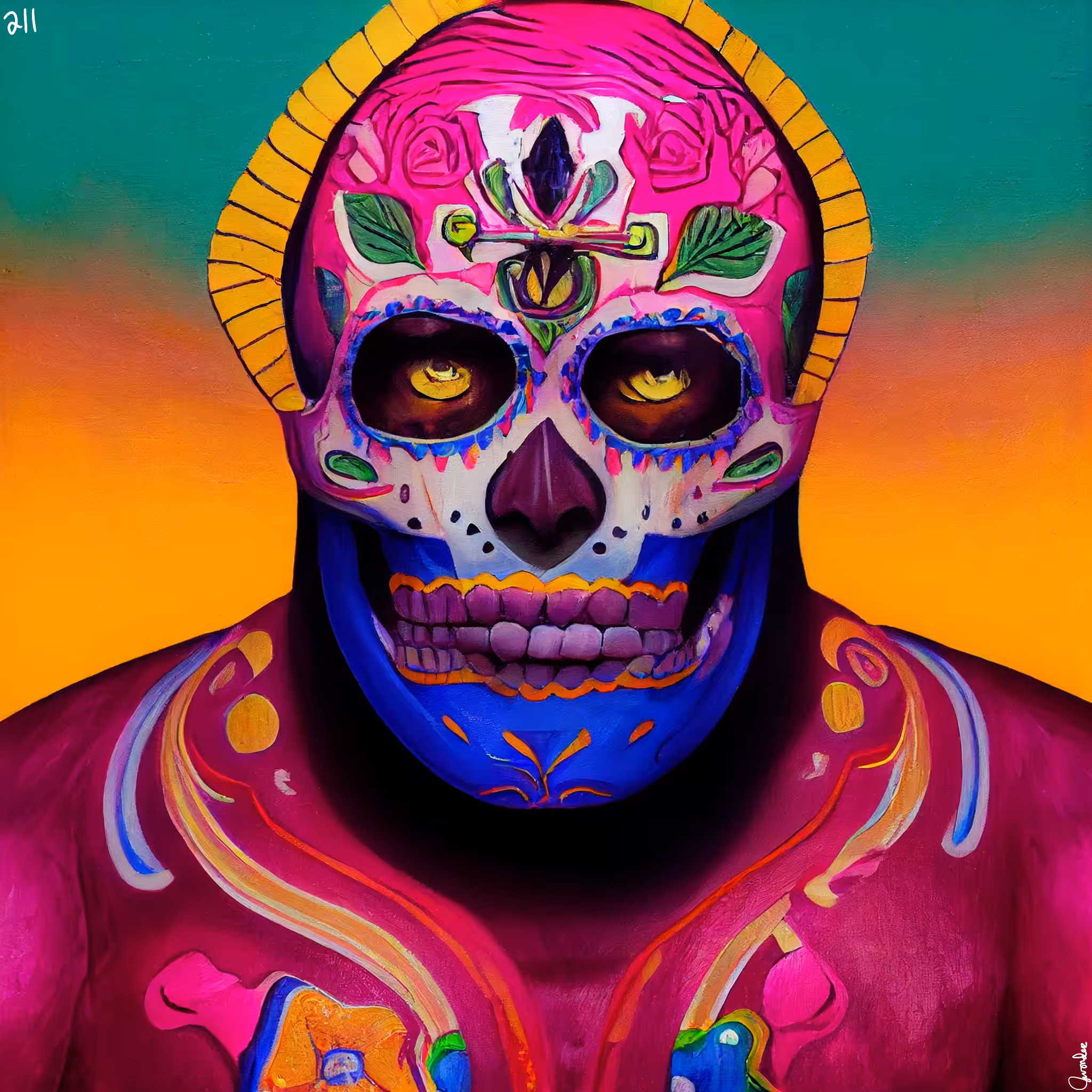 sugar skull #211