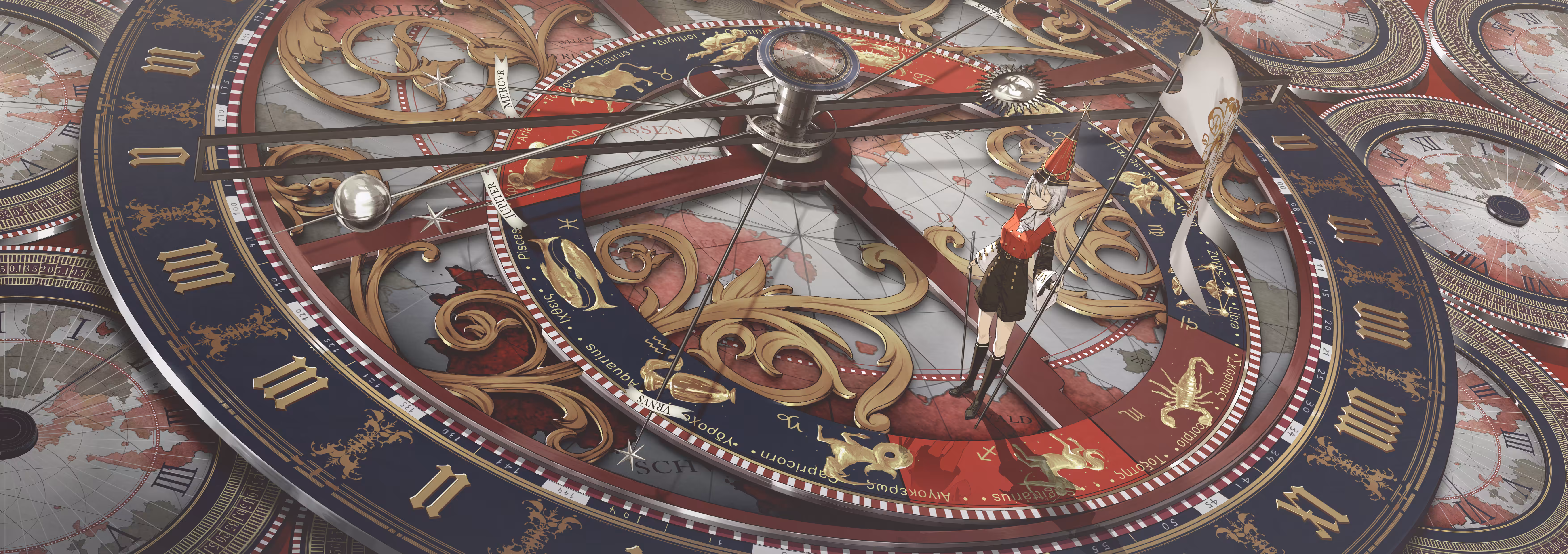 Astronomical calendar clock II